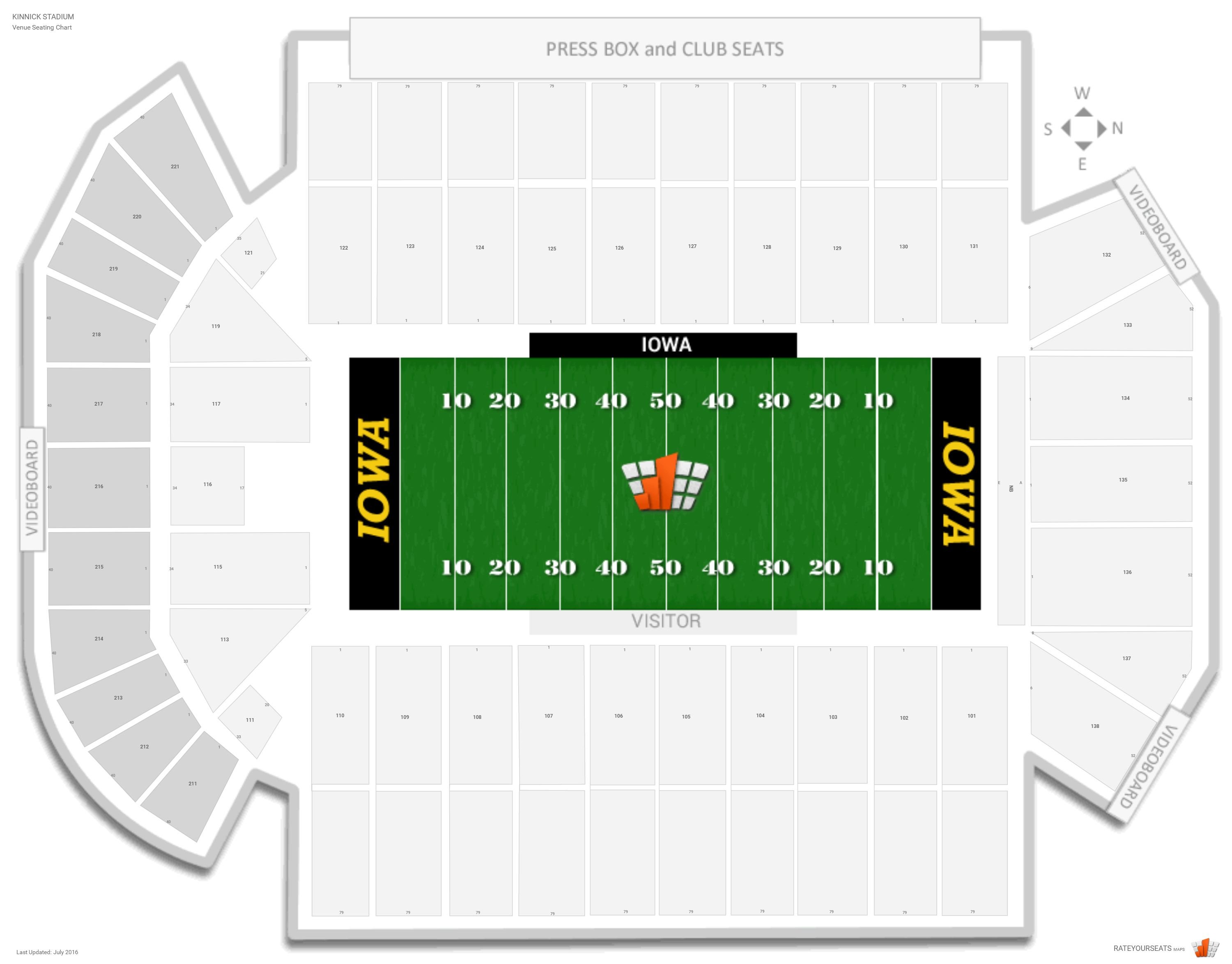 Iowa Hawkeye Seating Chart