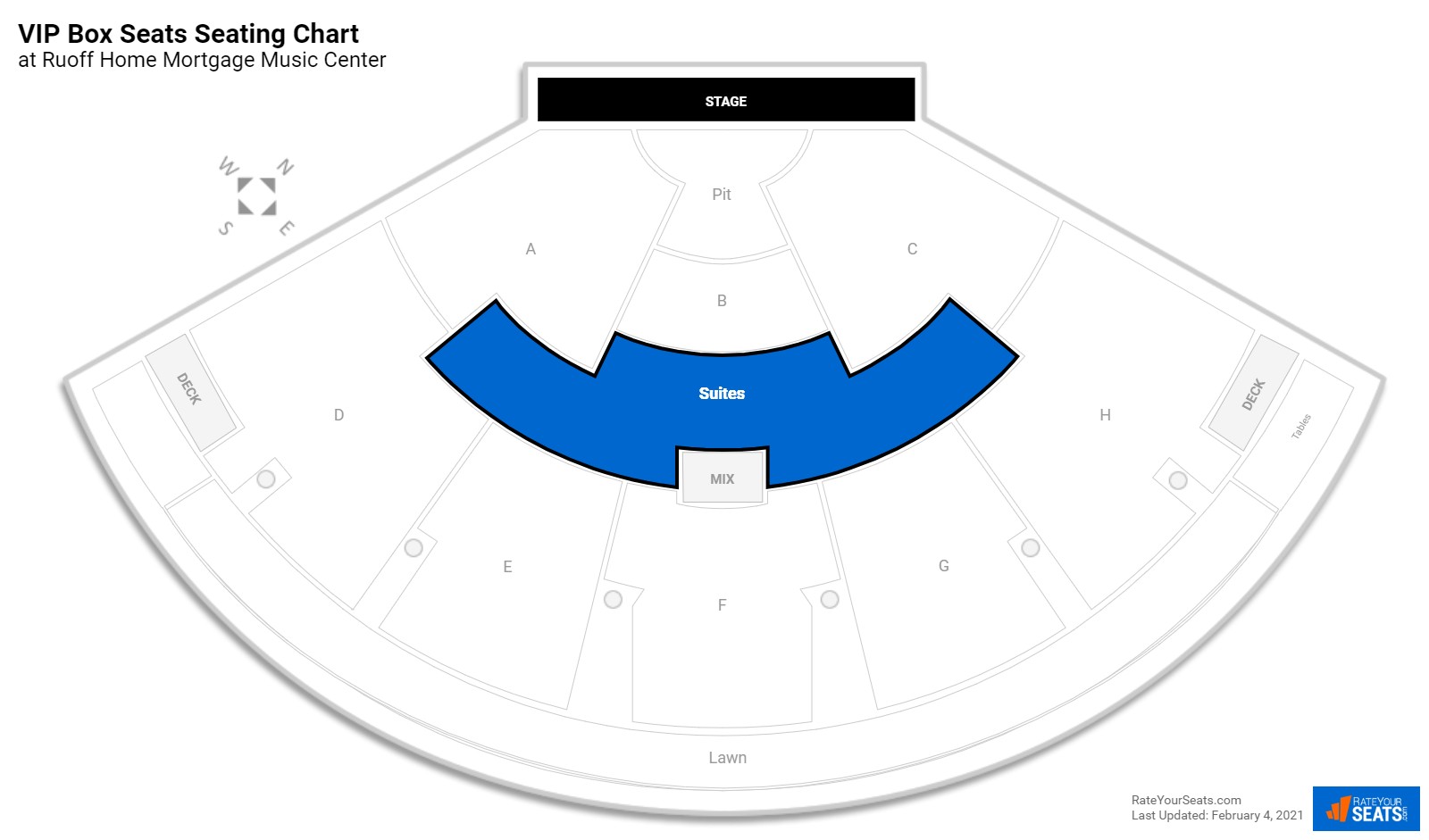 Ruoff Music Center Seating Chart With Seat Numbers