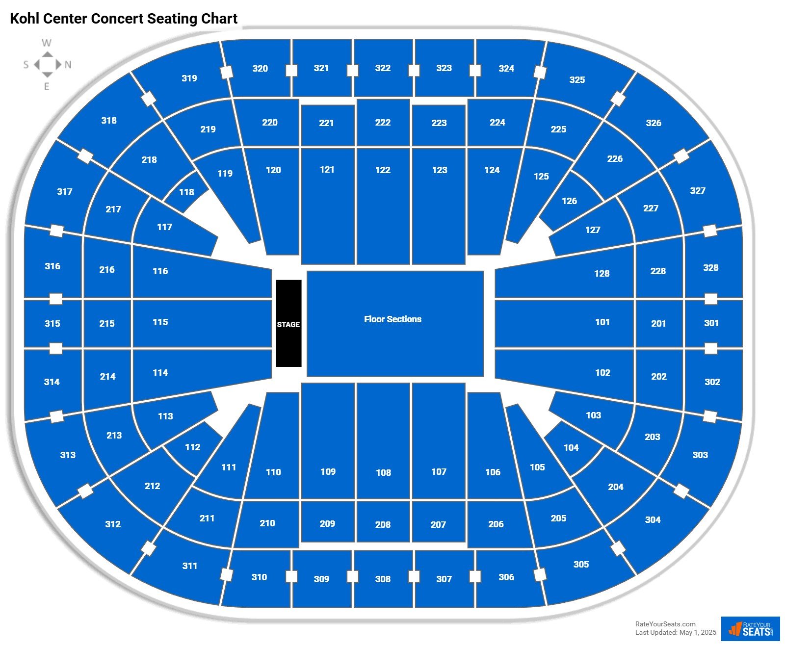 Kohl Center Concert Seating Chart