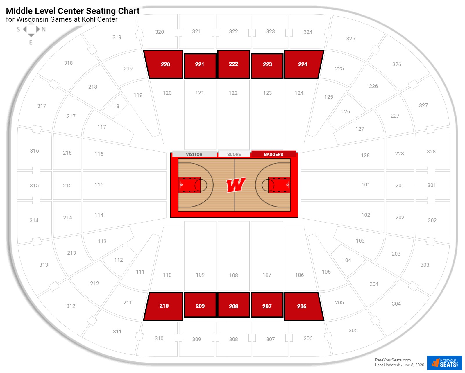 Badger Seating Chart