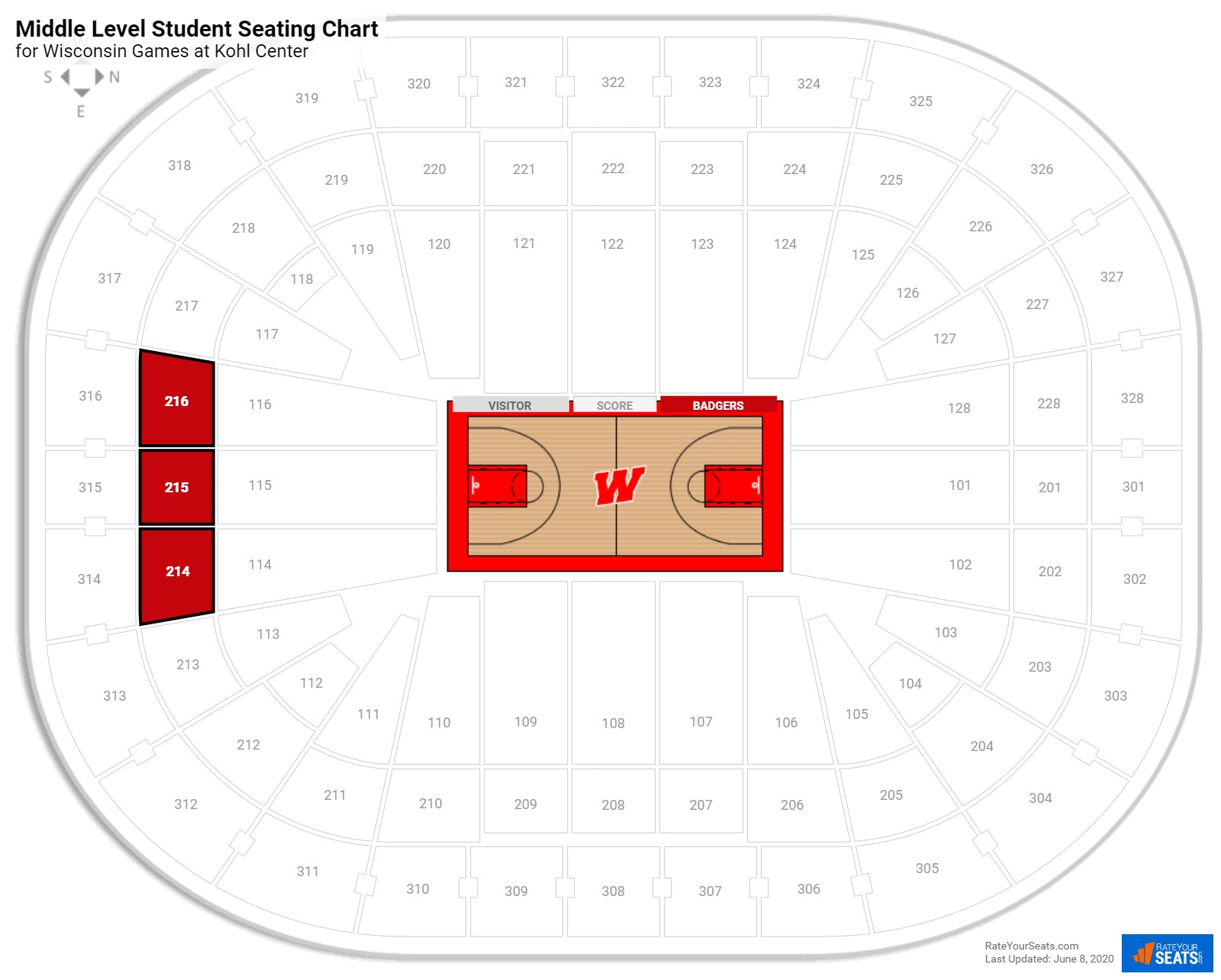 Kohl Center Hockey Seating Chart