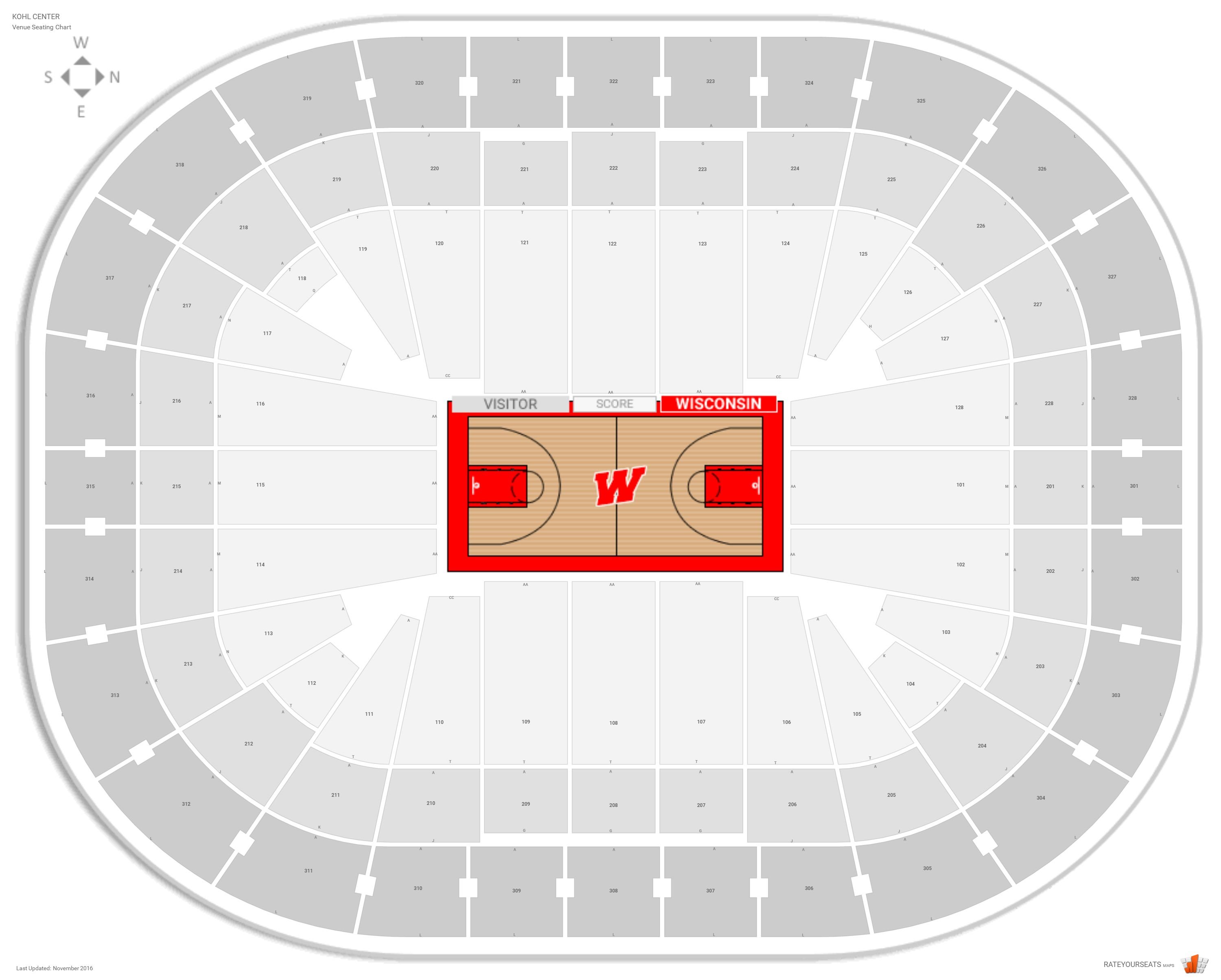 Kohl Center Seating Chart Uw Band Concert