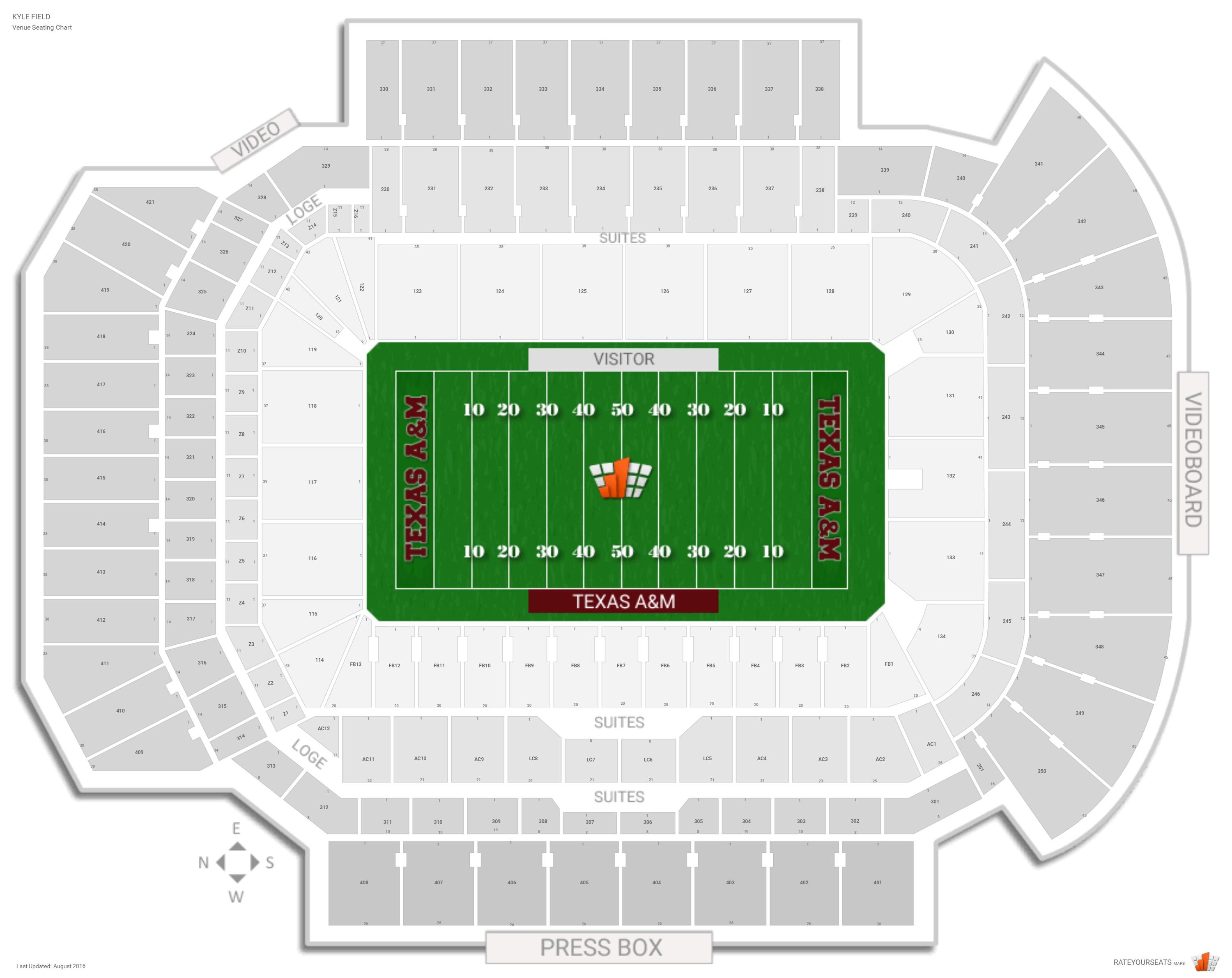 2017 Kyle Field Seating Chart