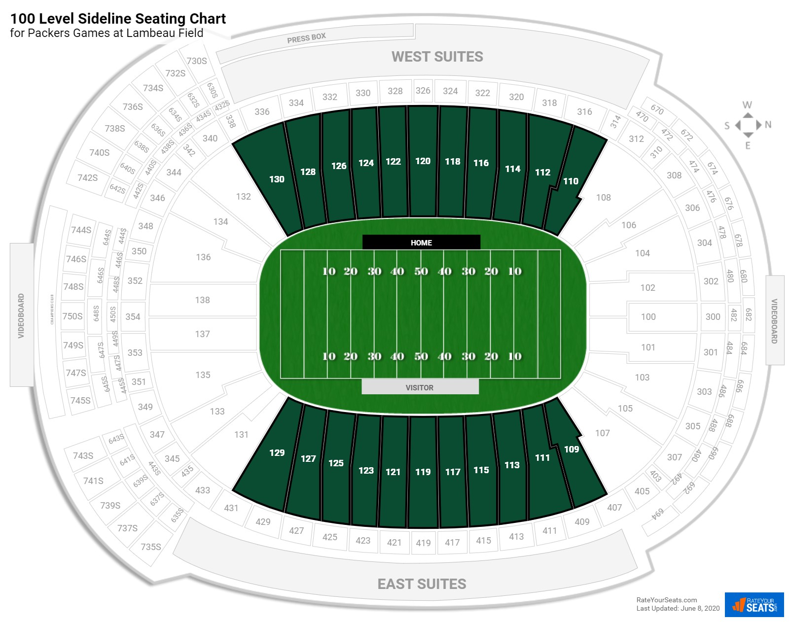 Wisconsin Football Stadium Seating Chart