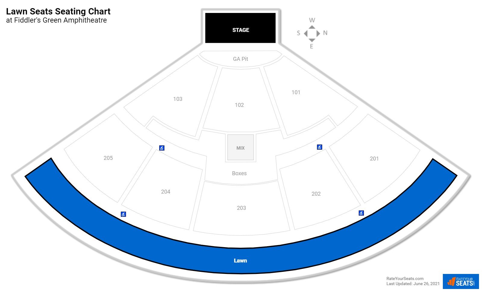 Fiddler S Green Amphitheatre Lawn Seats Rateyourseats Com