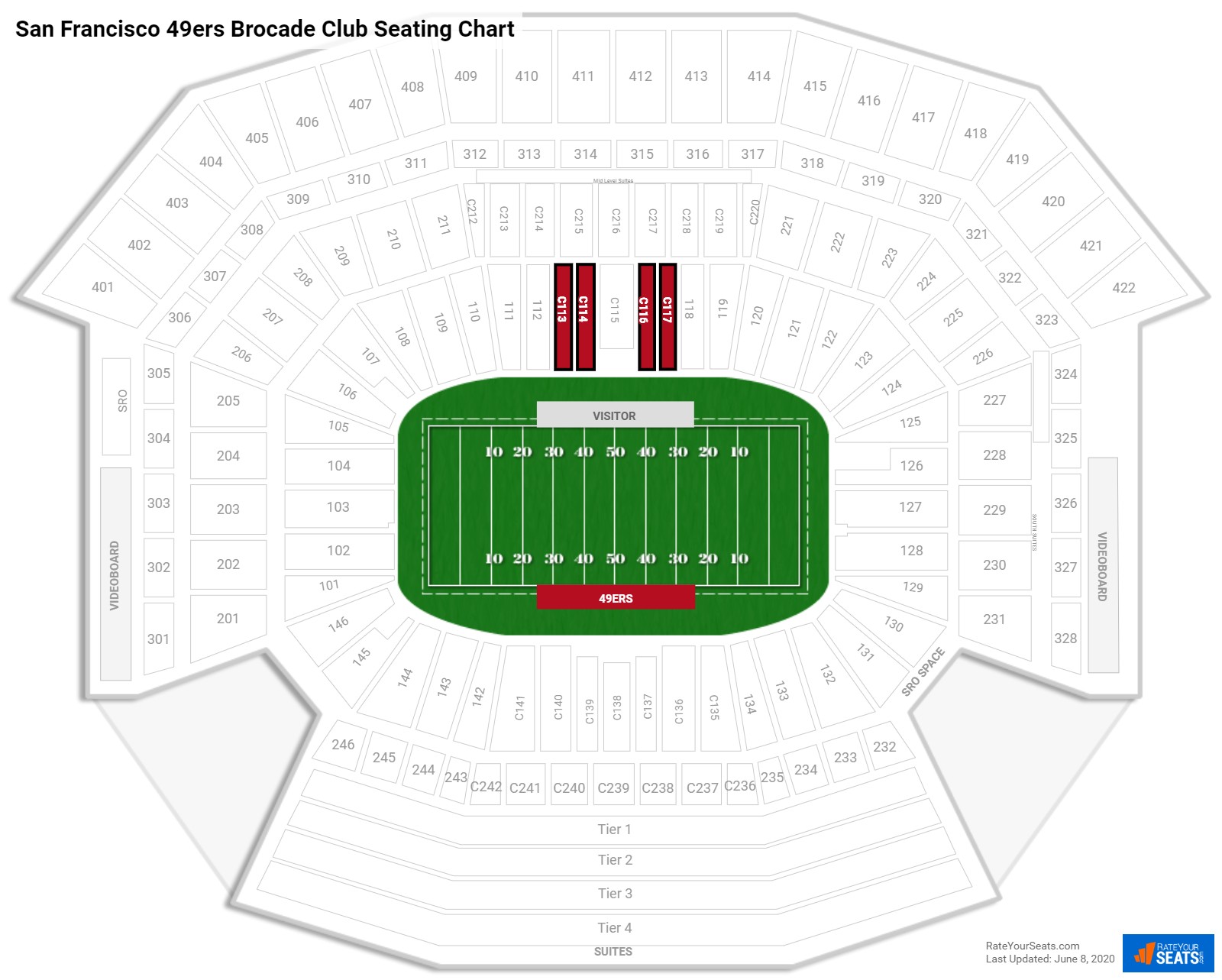 49ers Seating Chart Prices