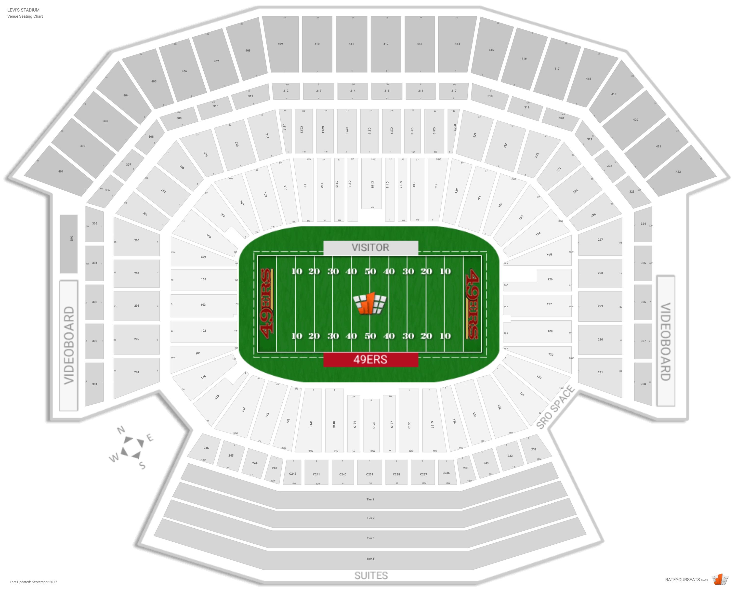 Santa Clara Stadium 3d Seating Chart