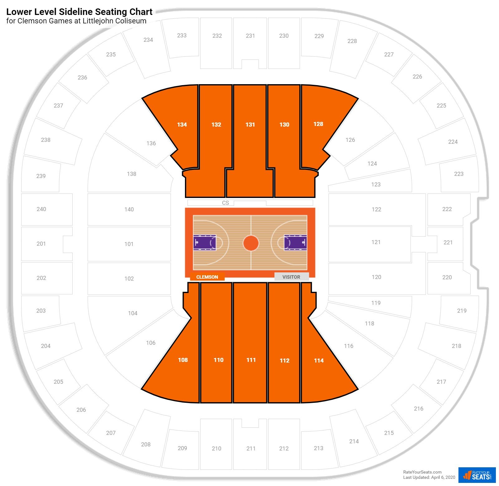 Clemson Stadium Seating Chart
