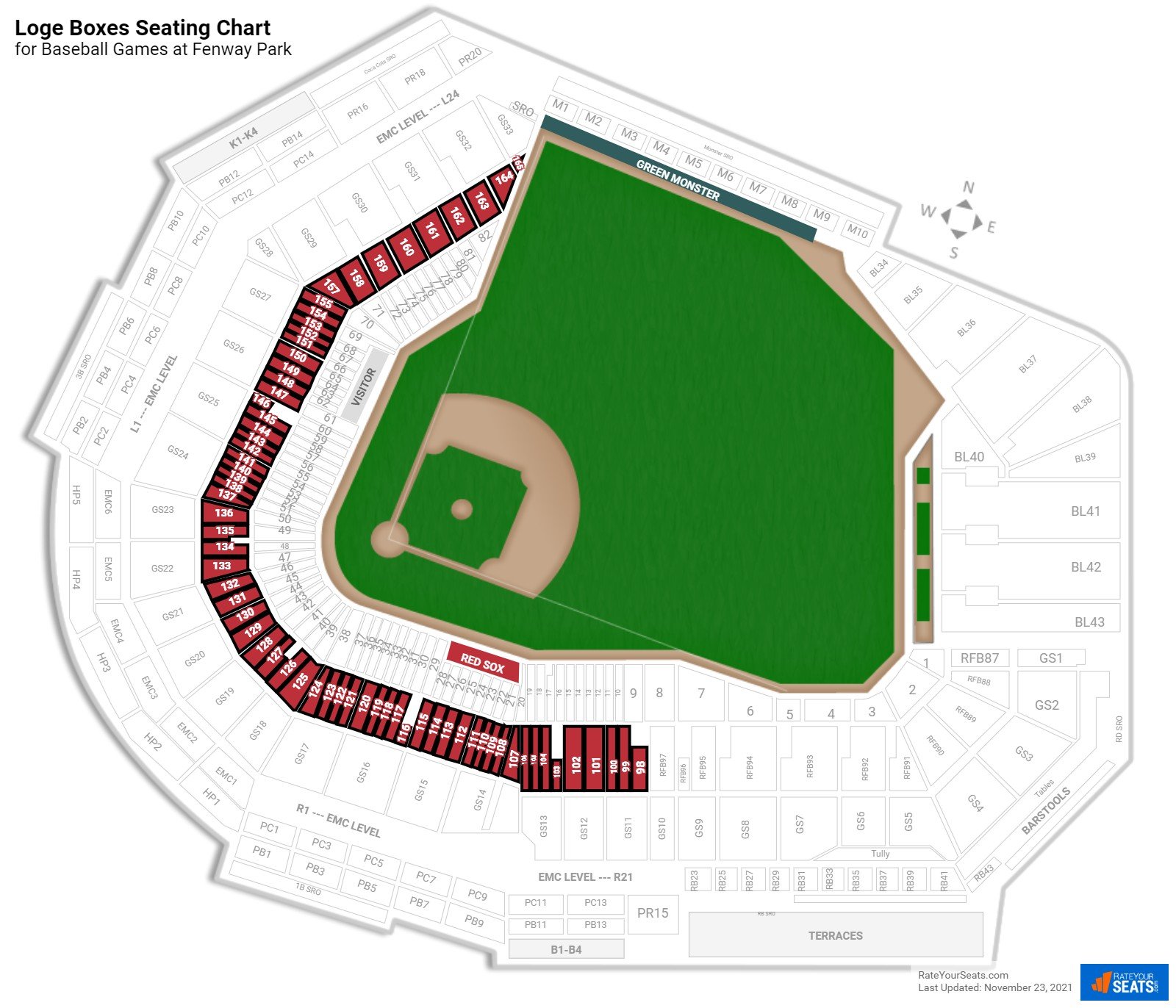 171 Fenway Park Seating View Stock Photos, High-Res Pictures, and