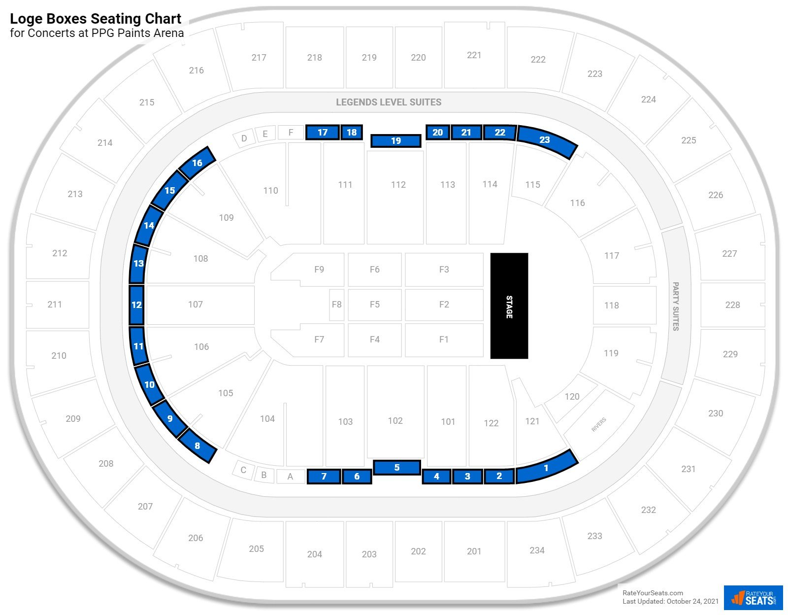 Lexus Loge Boxes  PPG Paints Arena