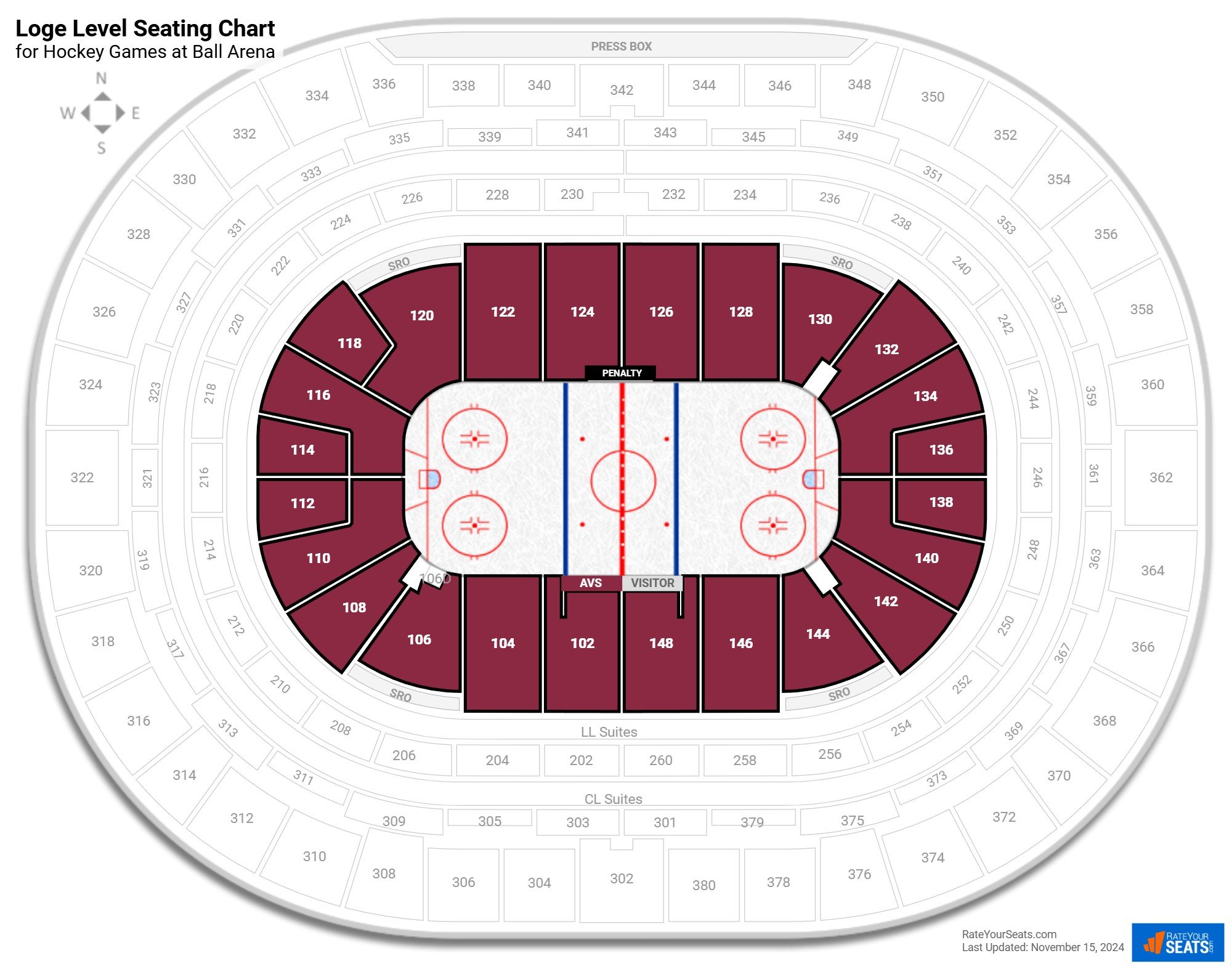 Ball Arena Seating 