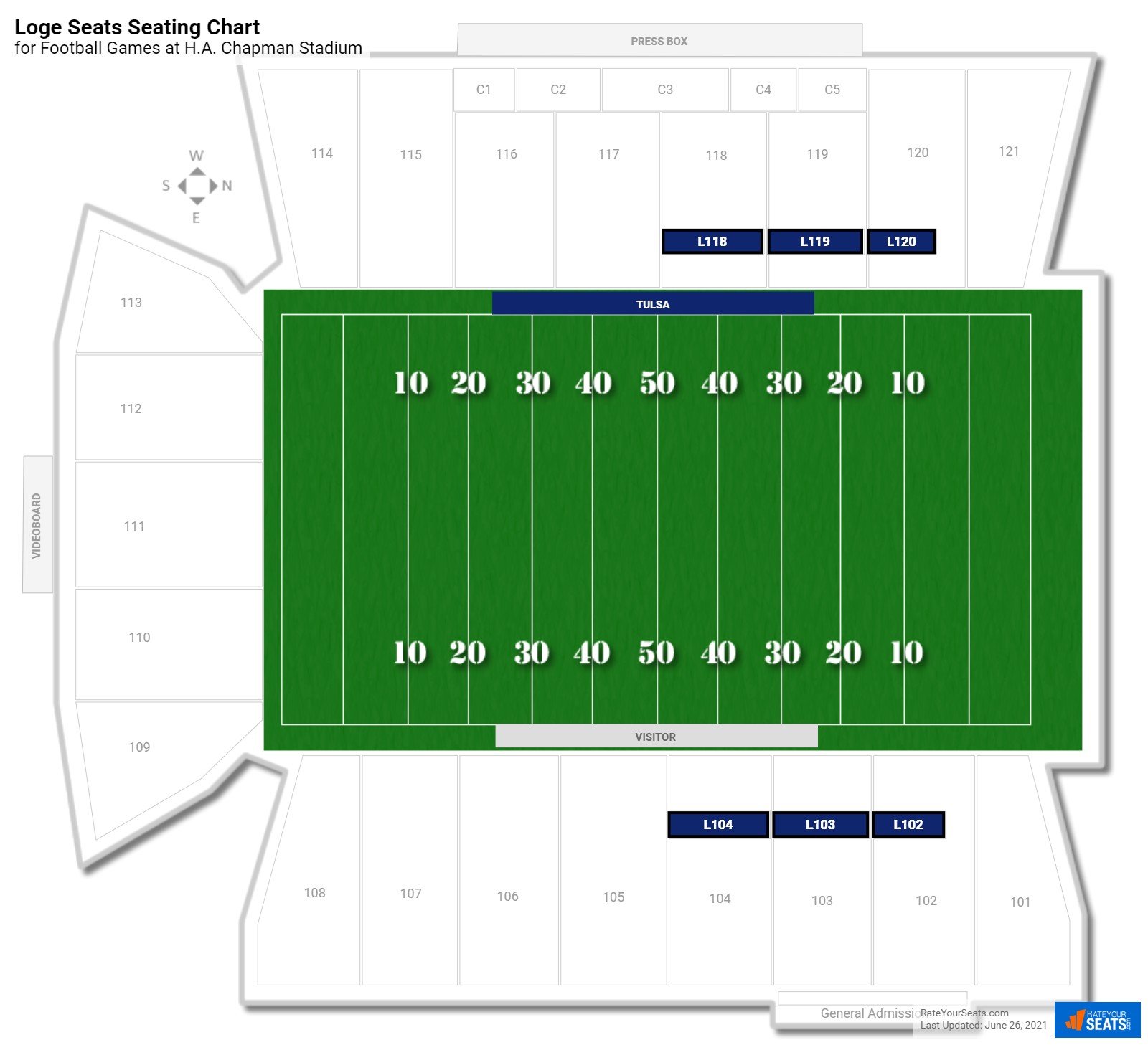 Tu Chapman Stadium Seating Chart