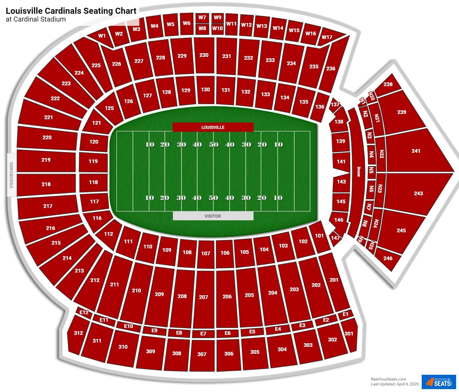 Cardinal Stadium Seating Chart