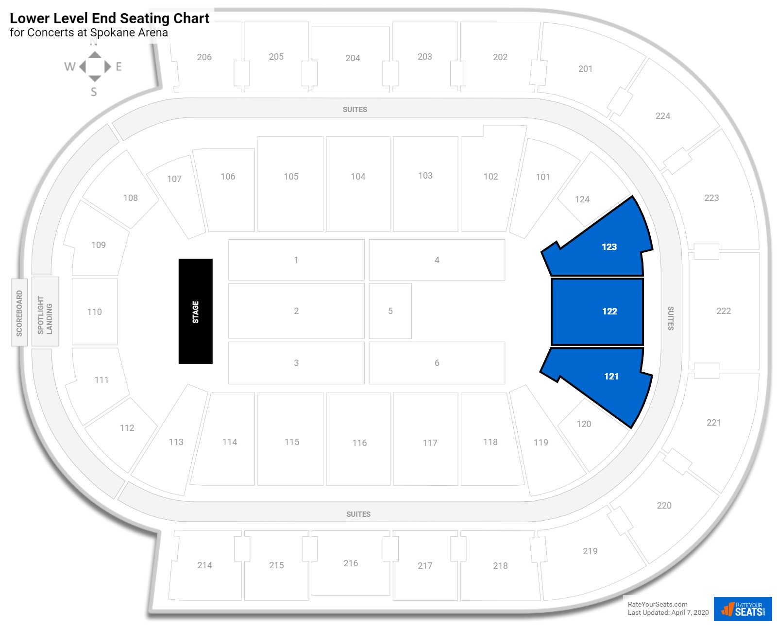 Spokane Arena Seating for Concerts