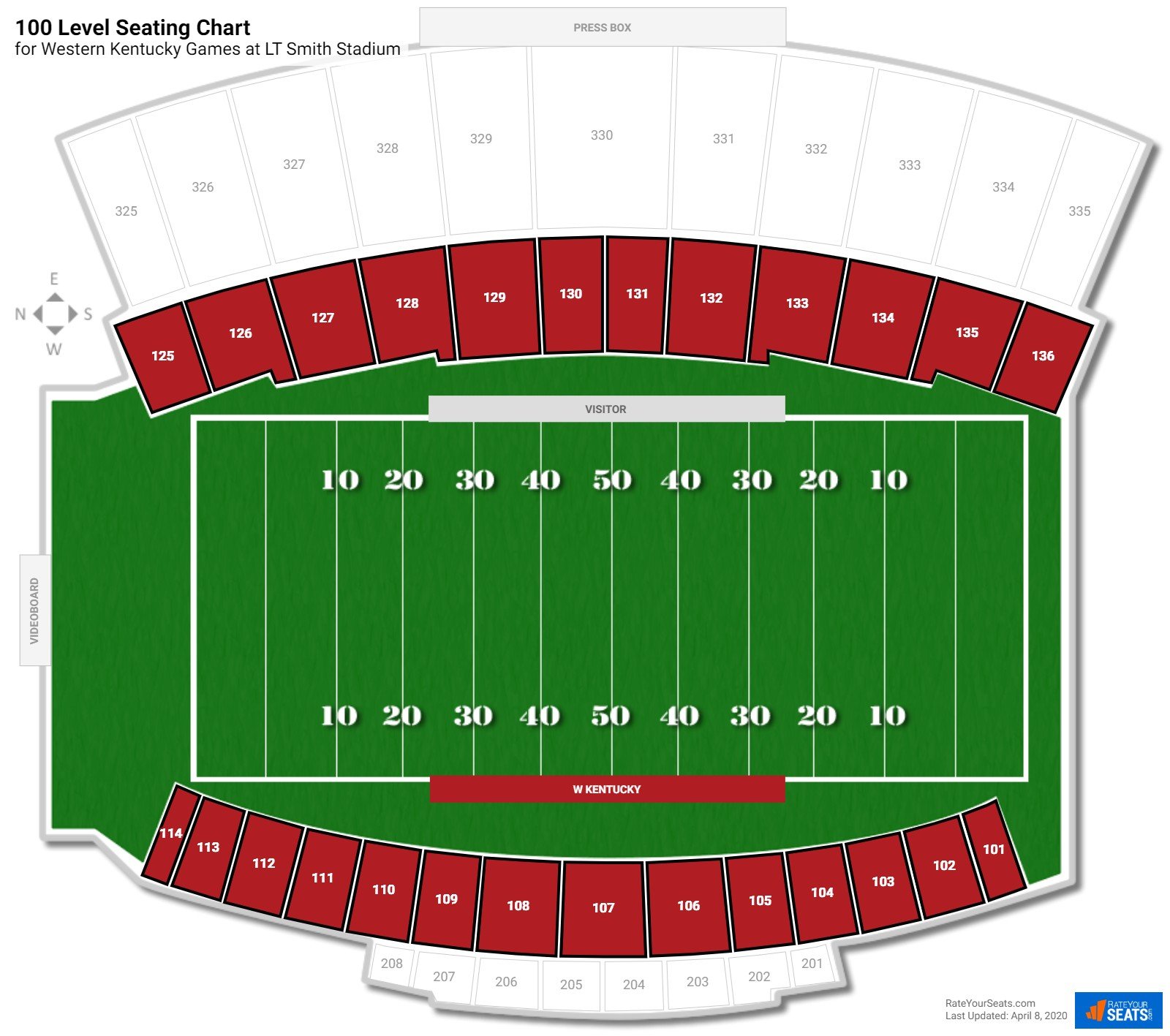 Lt Smith Stadium Seating Chart