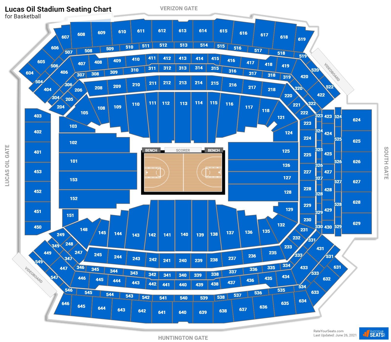 Lucas Oil Stadium Basketball Seating Chart