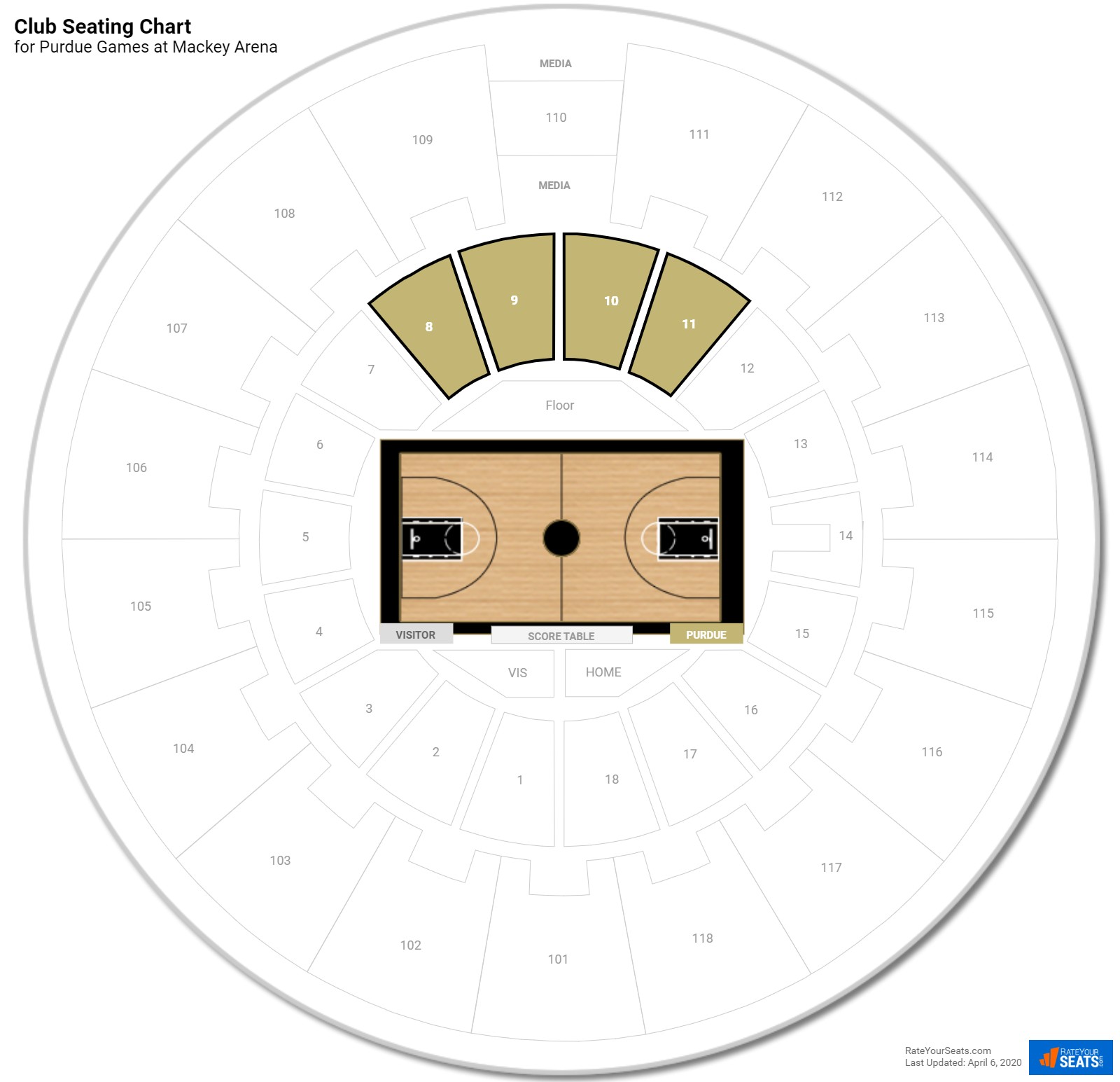 Purdue Mackey Arena Seating Chart