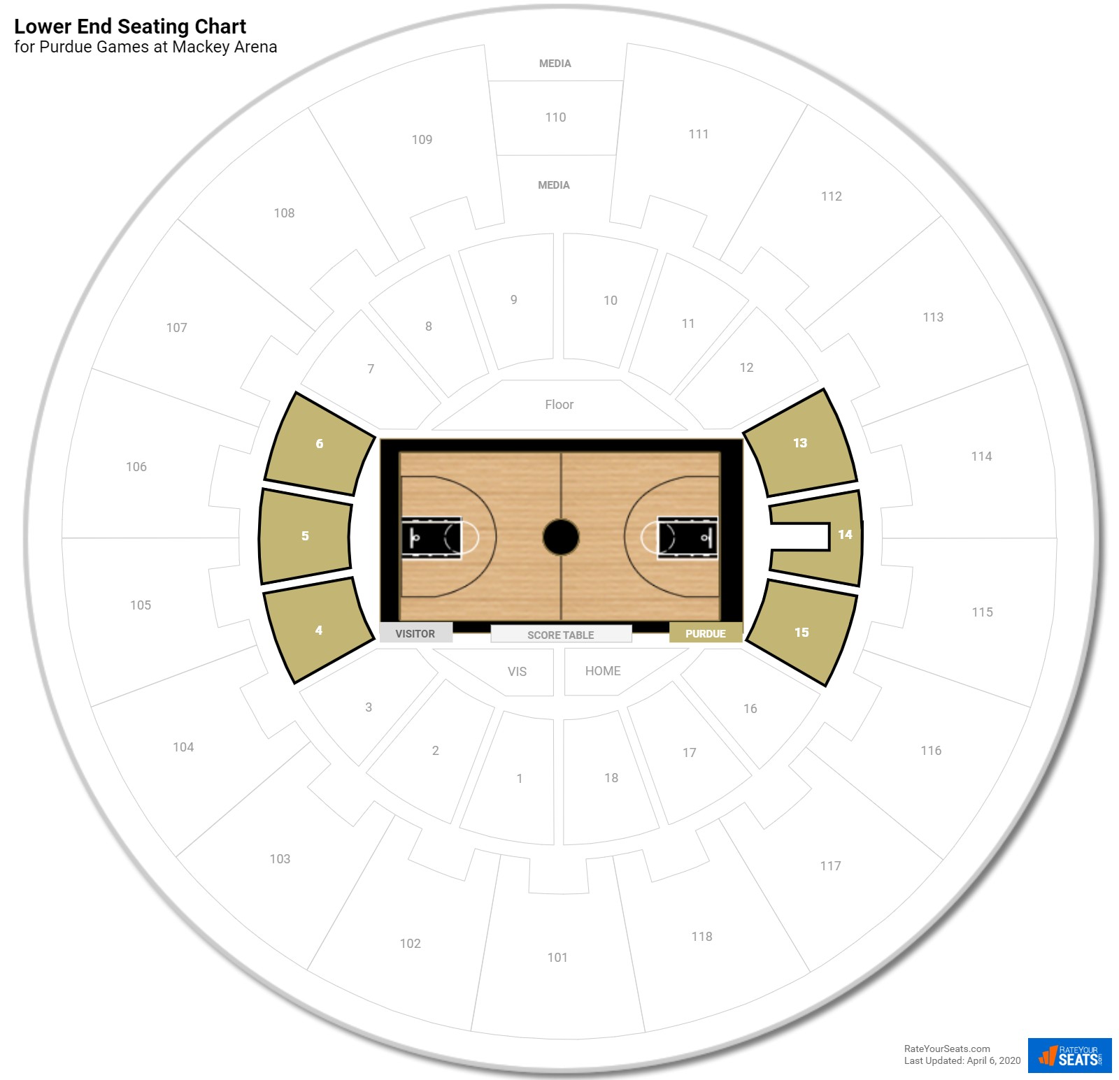 Mackey Arena Seating Chart