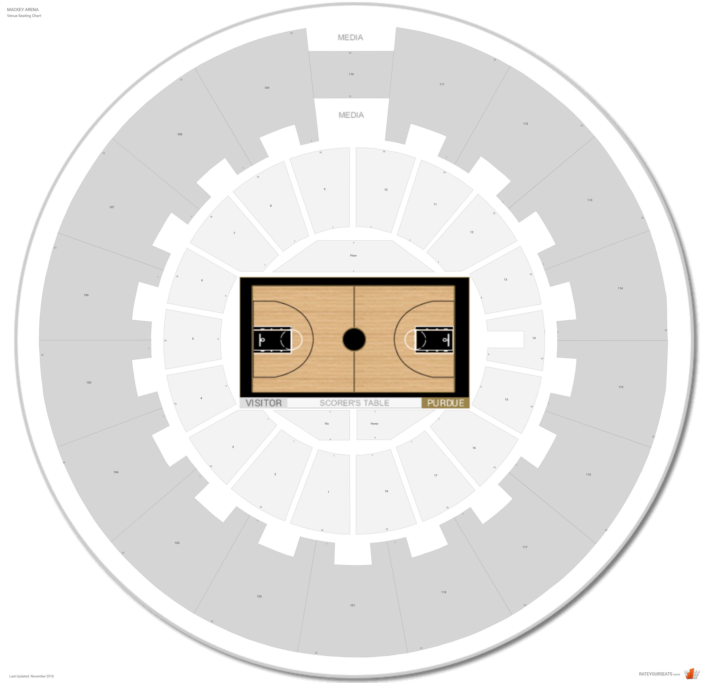 Mackey Arena Seating Chart With Seat Numbers