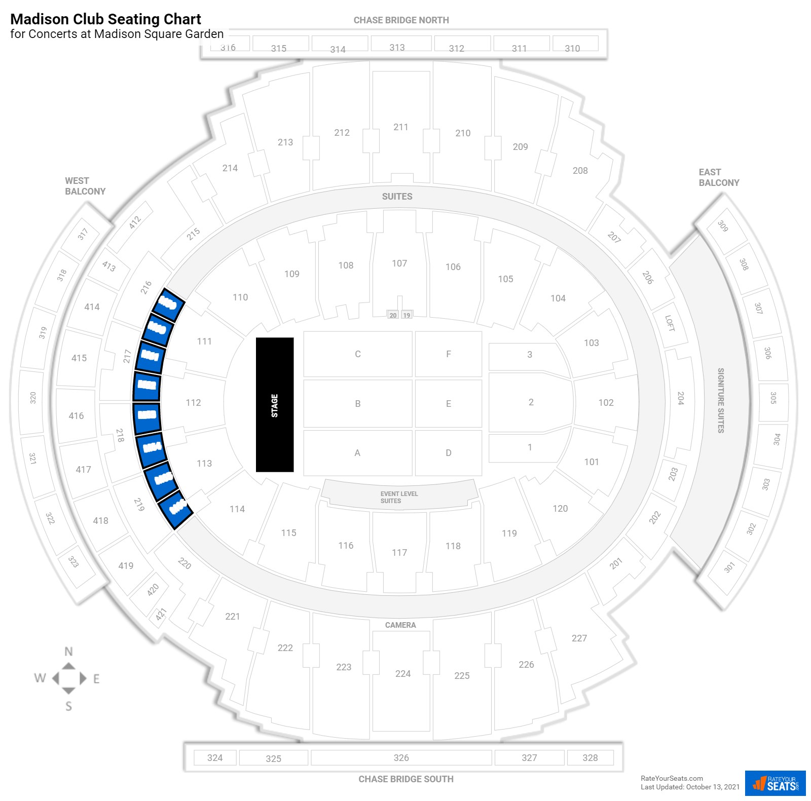 Madison Square Garden Seating Chart - Knicks and Rangers