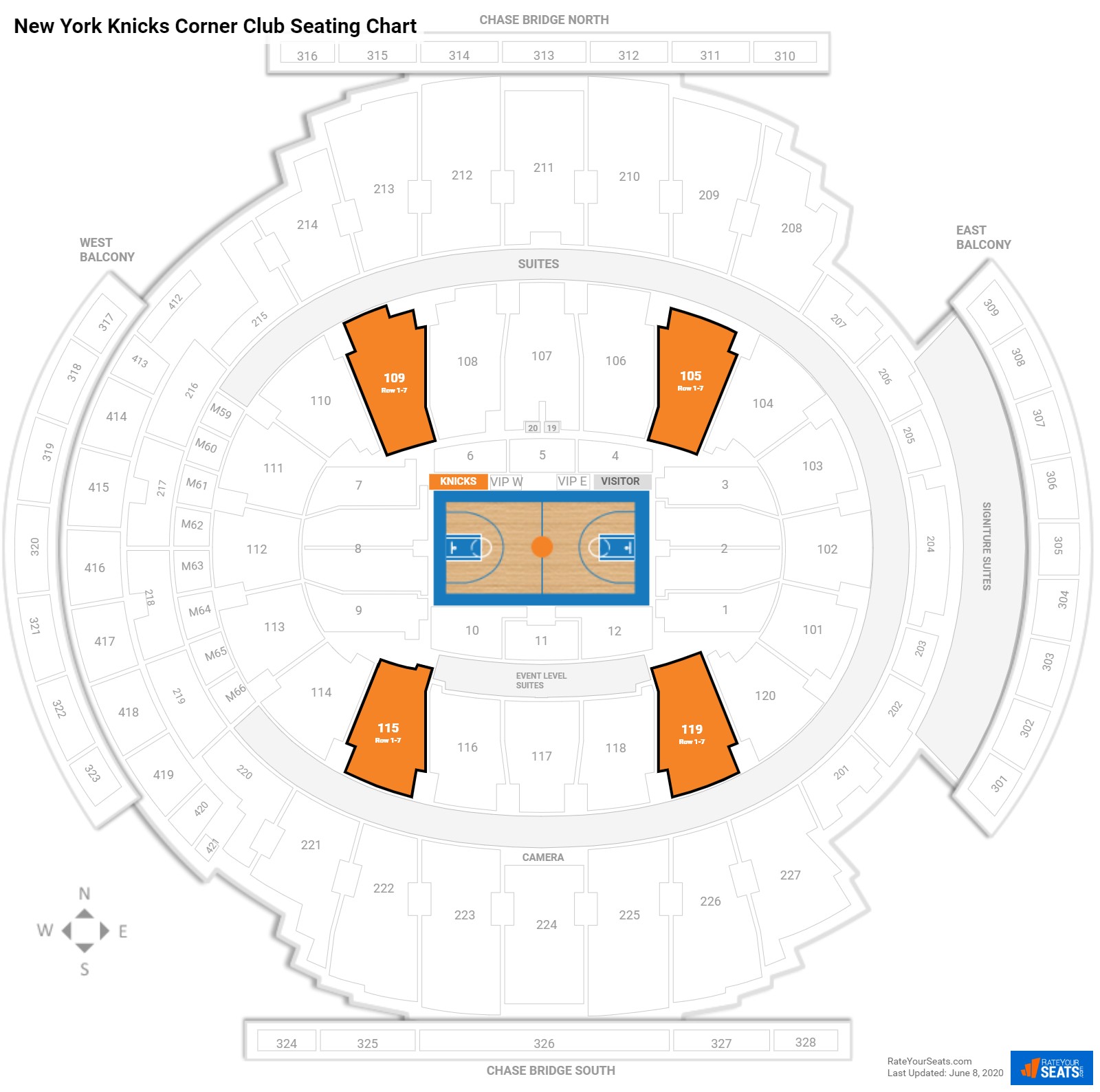 Msg Suite Seating Chart