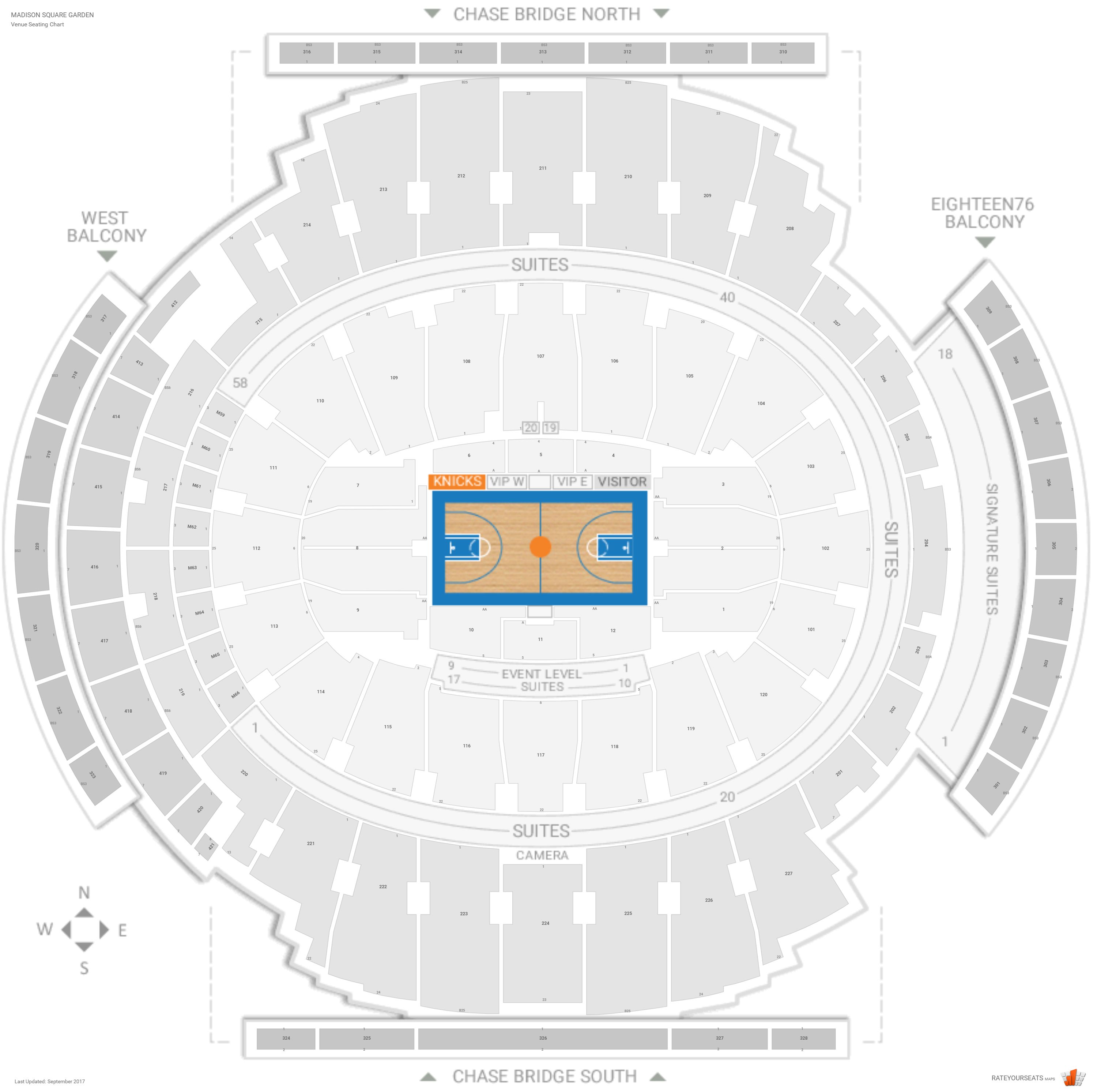 Knicks Arena Seating Chart