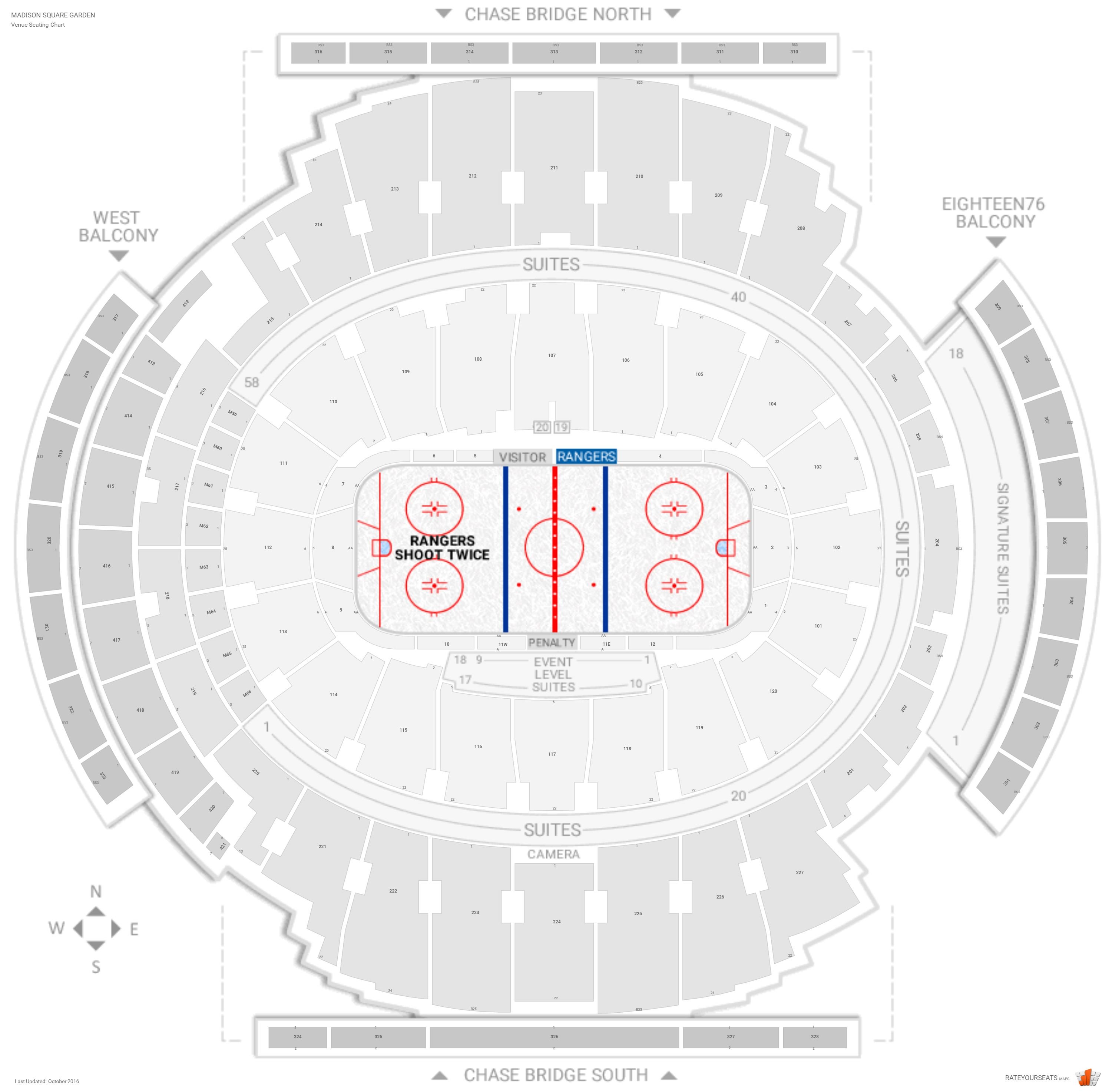 Msg Interactive Seating Chart Rangers Thelifeisdream