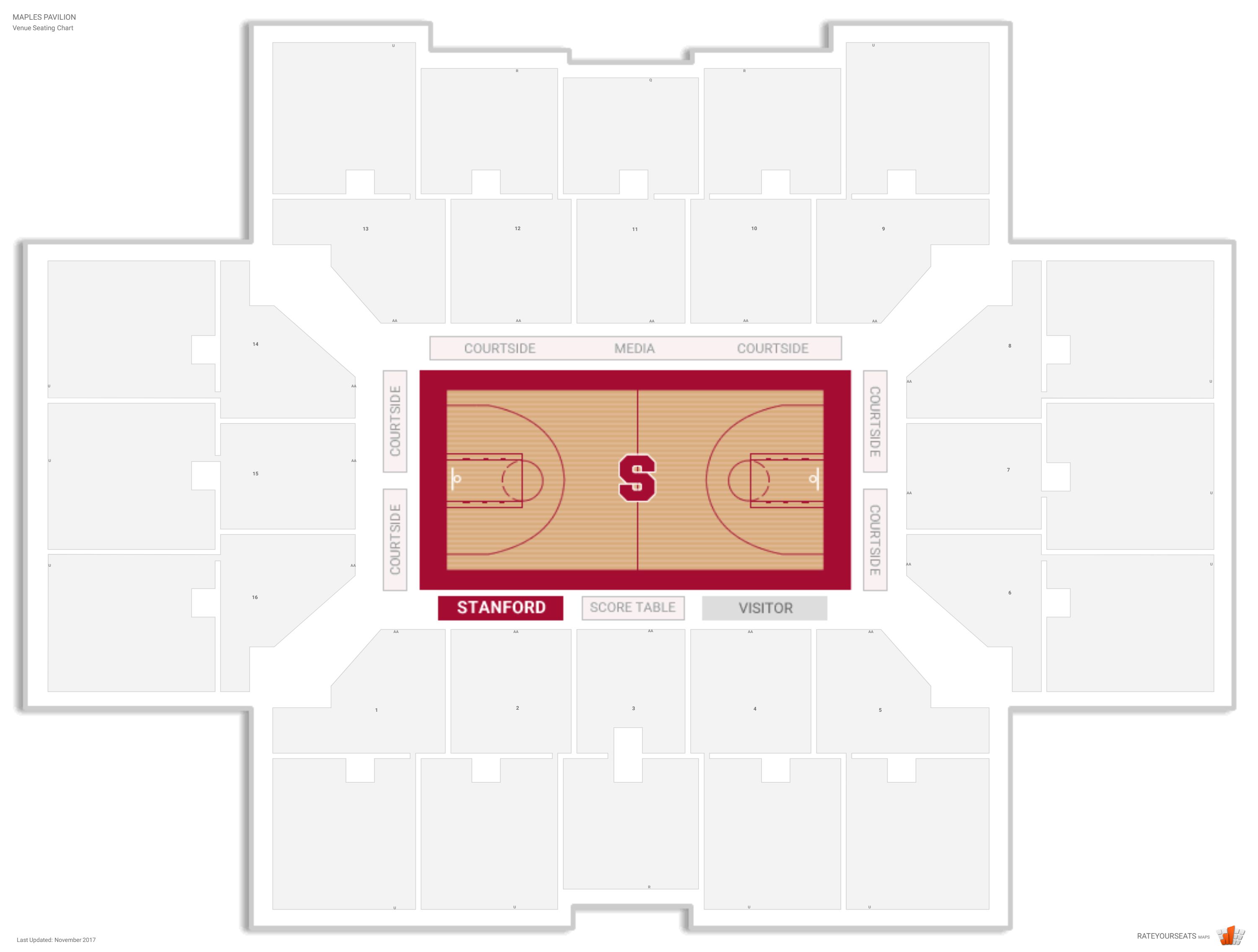 Maples Pavilion 3d Seating Chart