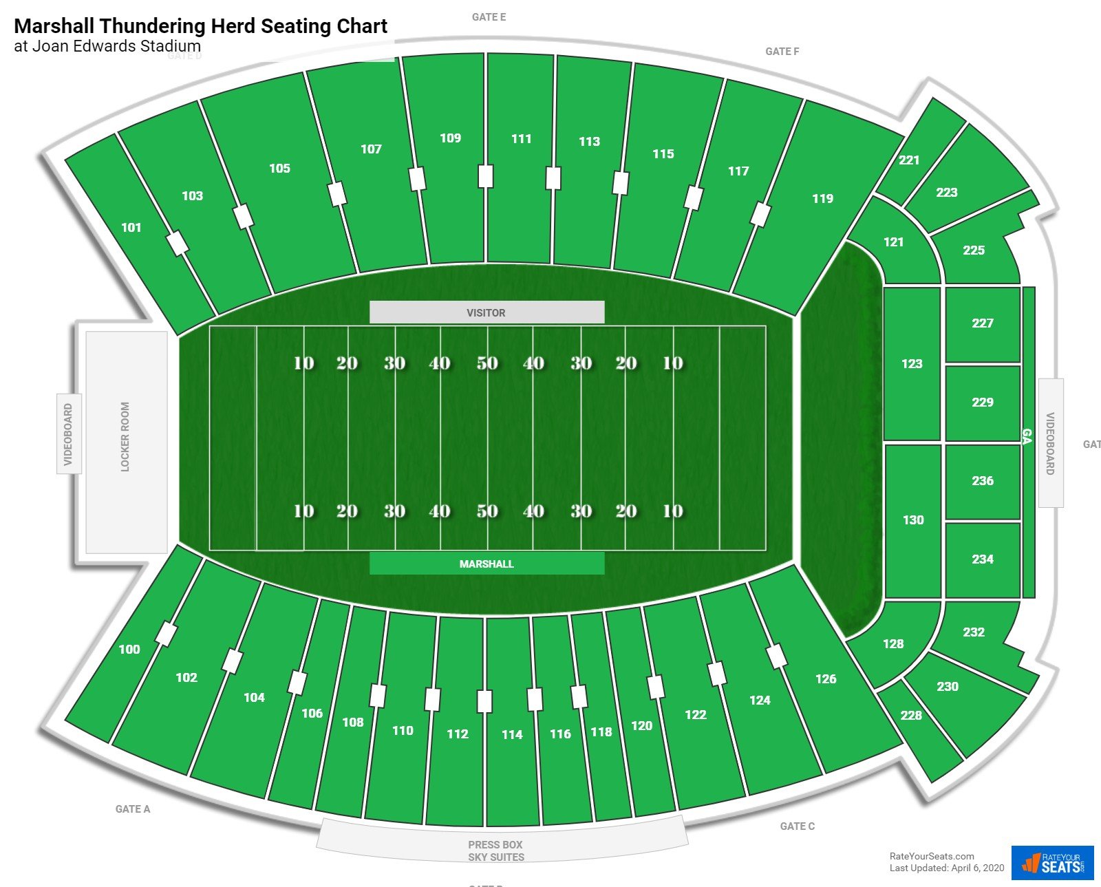 James University Football Stadium Seating Chart