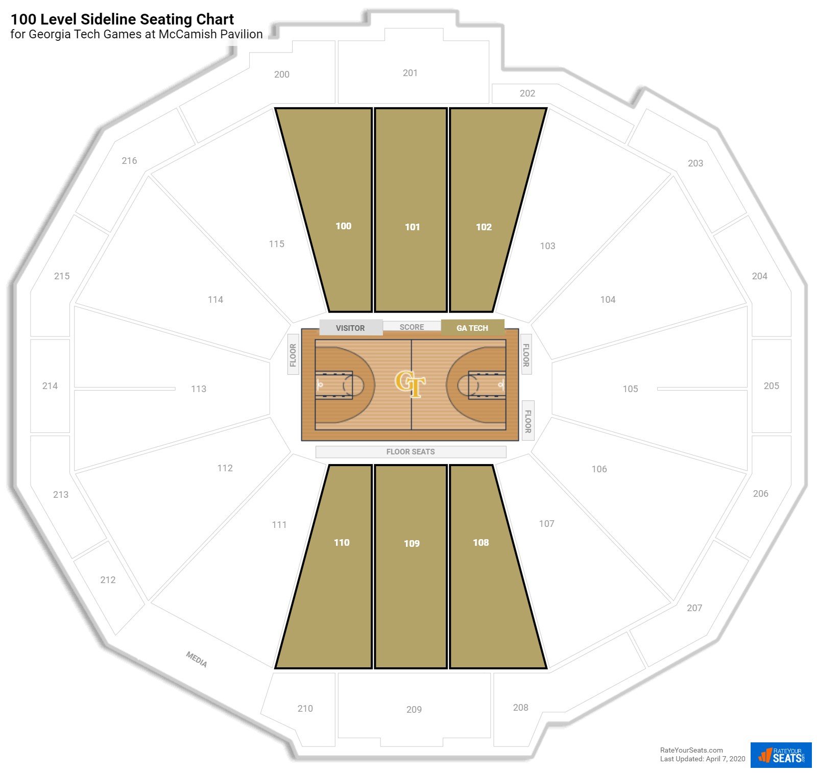 Gt Basketball Seating Chart