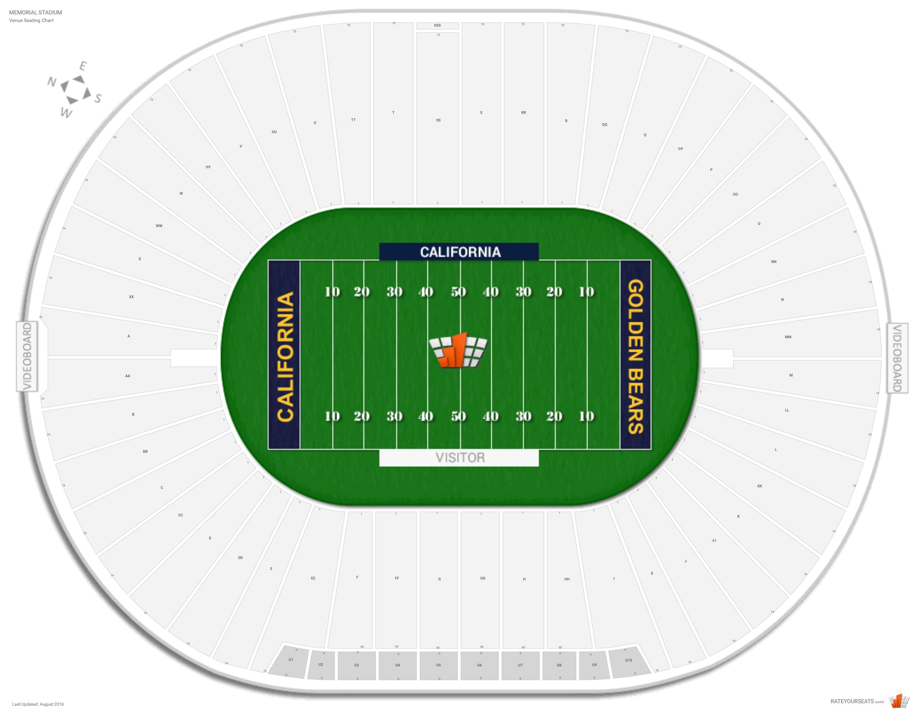 Cal Bears Football Seating Chart