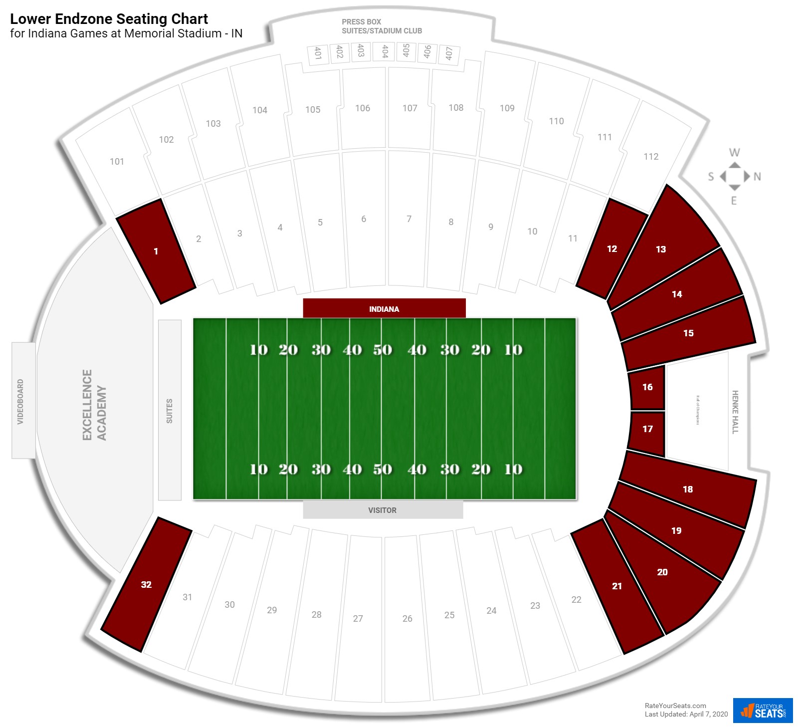 Unl Memorial Stadium Seating Chart