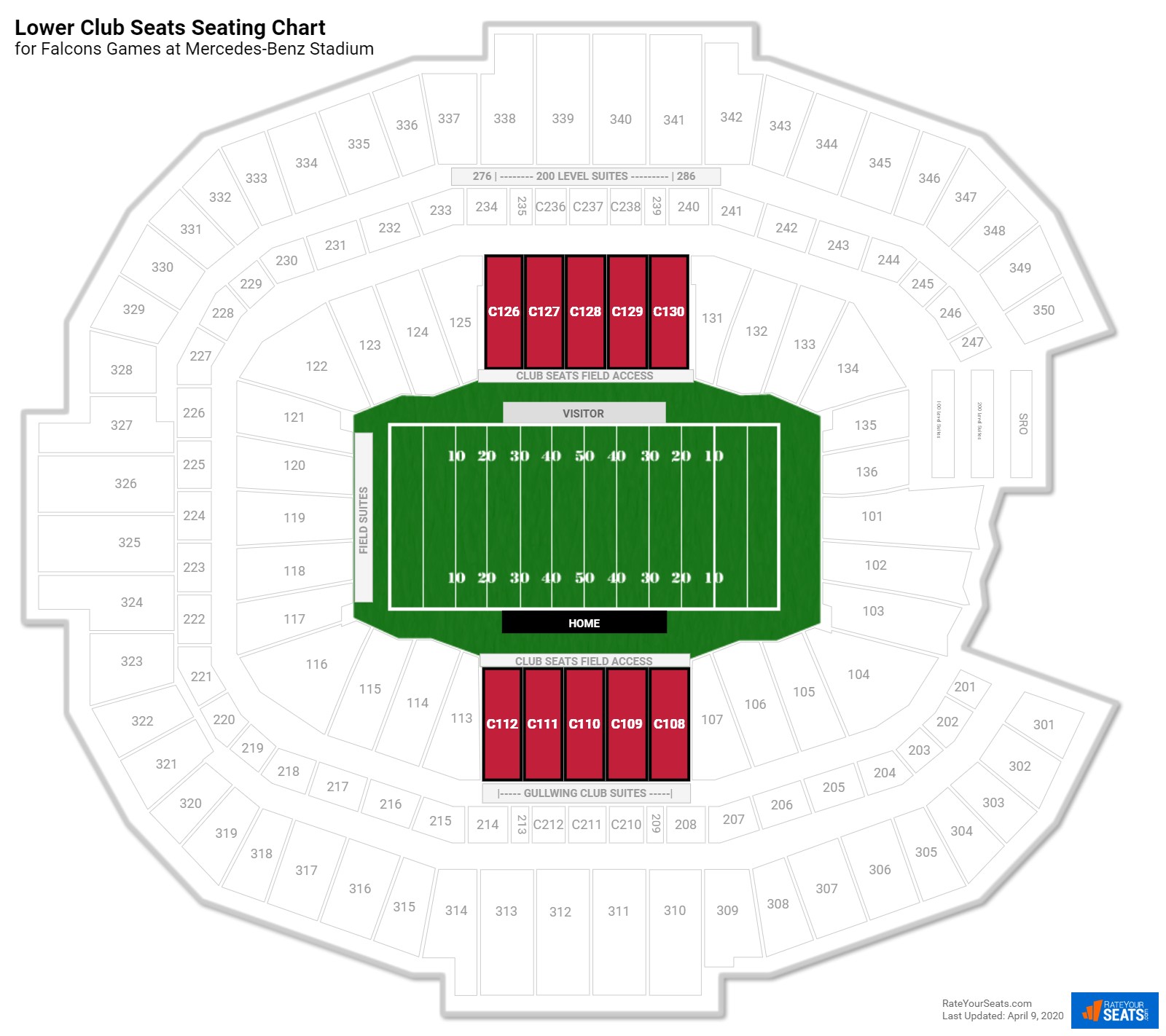 Mercedes Benz Stadium Football Seating Chart