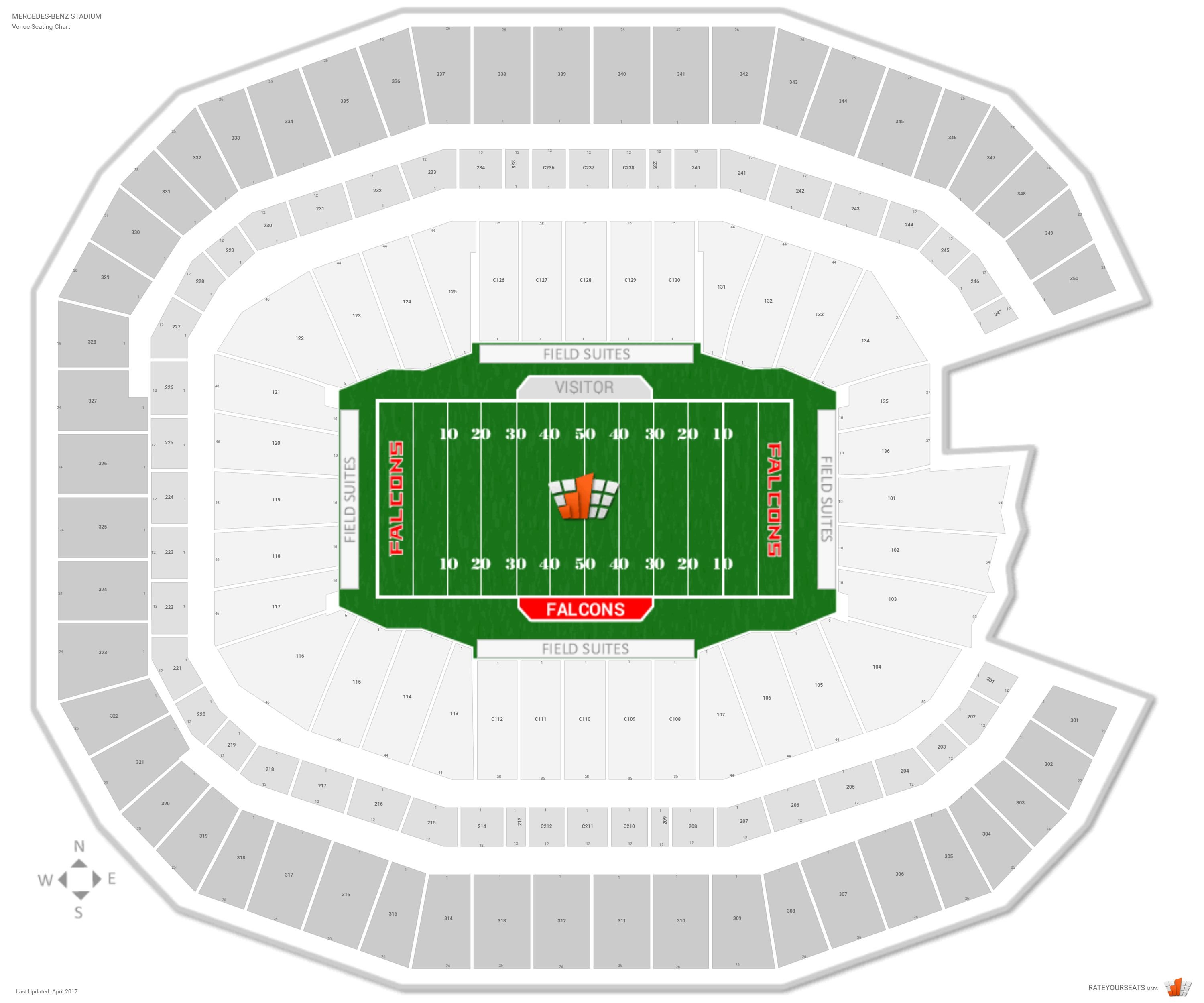 Falcons Seating Chart