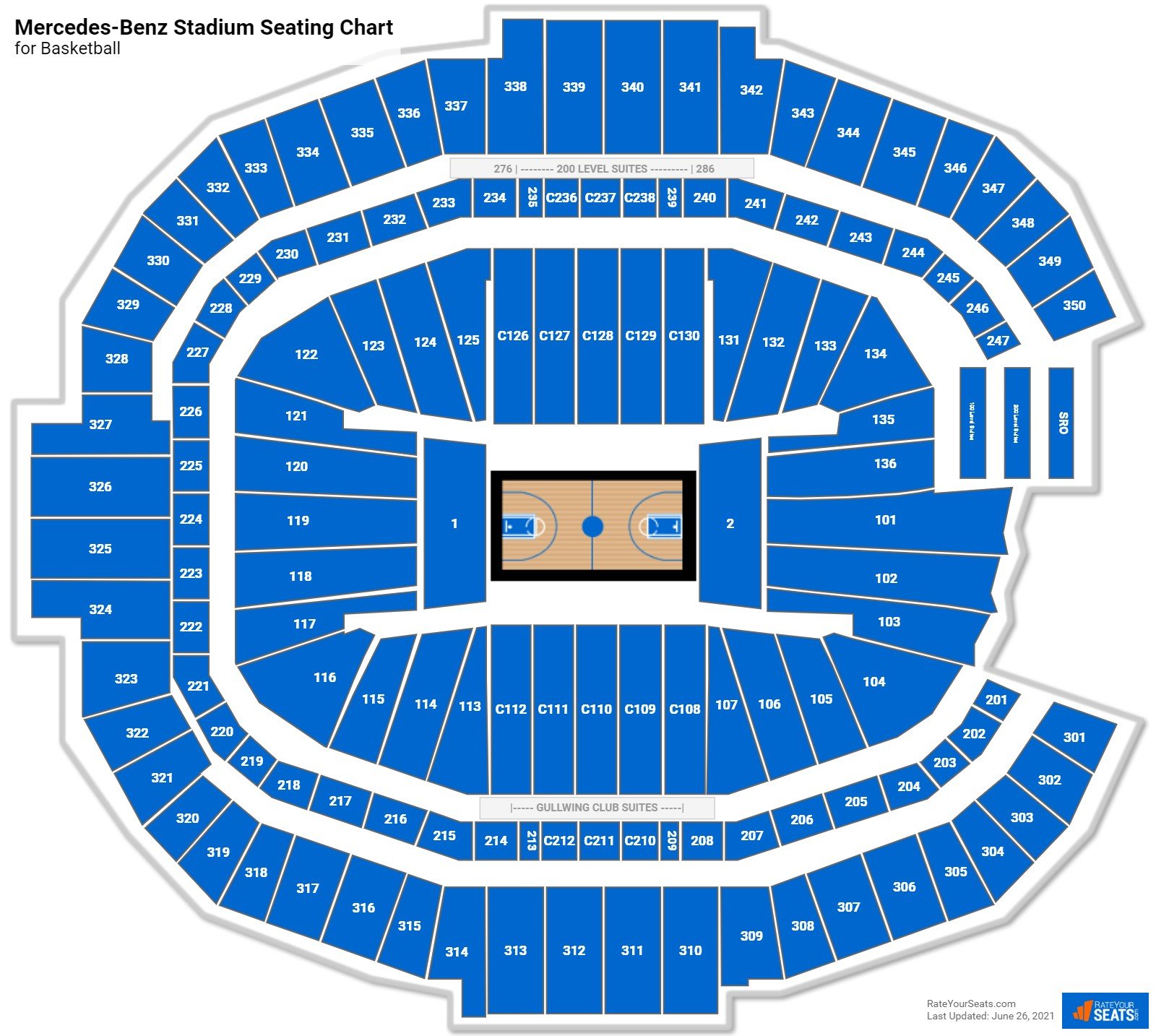 Mercedes-Benz Stadium Basketball Seating Chart