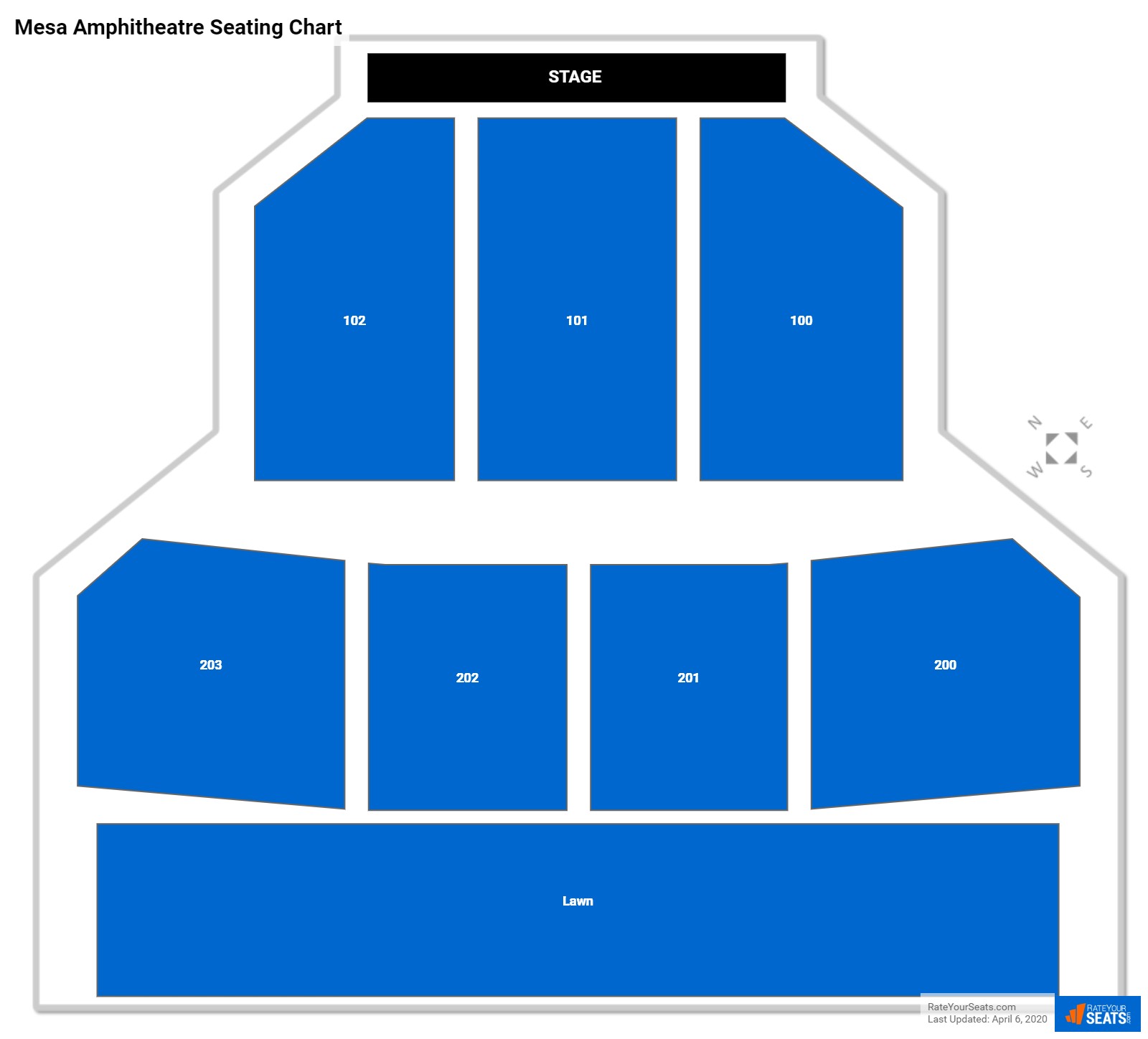 Mesa Amphitheatre Seating Chart