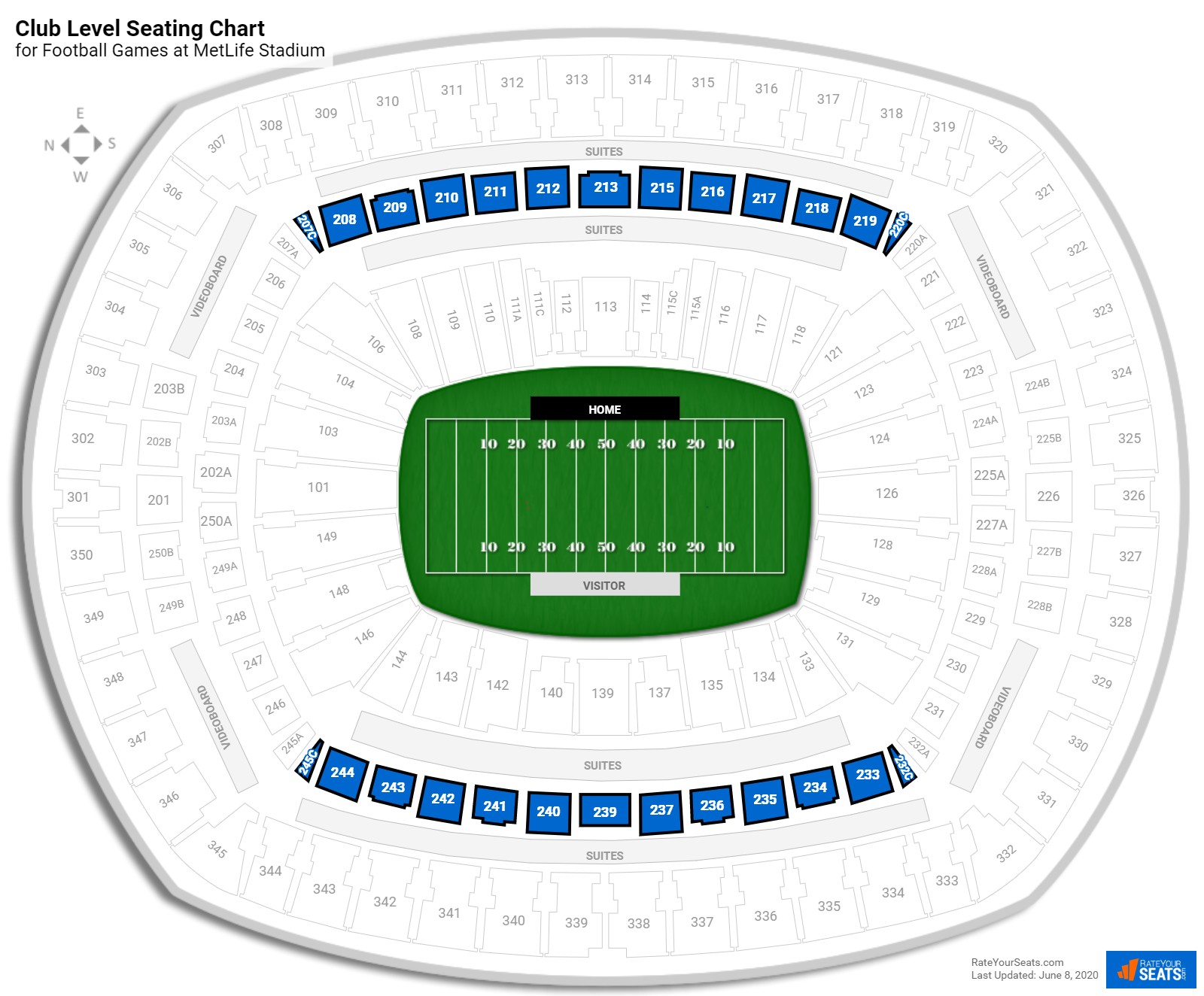Metlife Stadium Suites Seating Chart