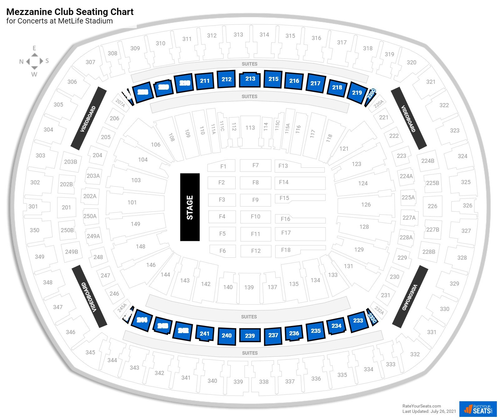 Mezzanine Club At Metlife Stadium