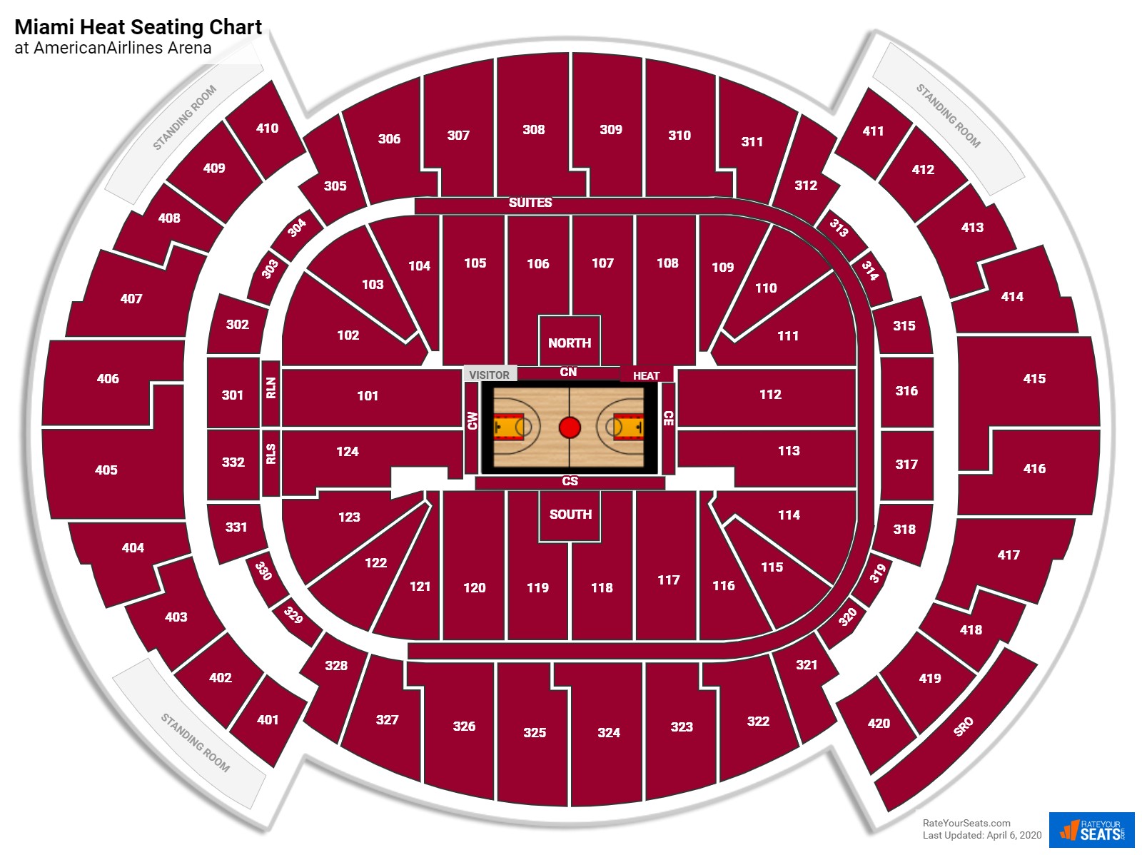 Kaseya Center Seating Charts