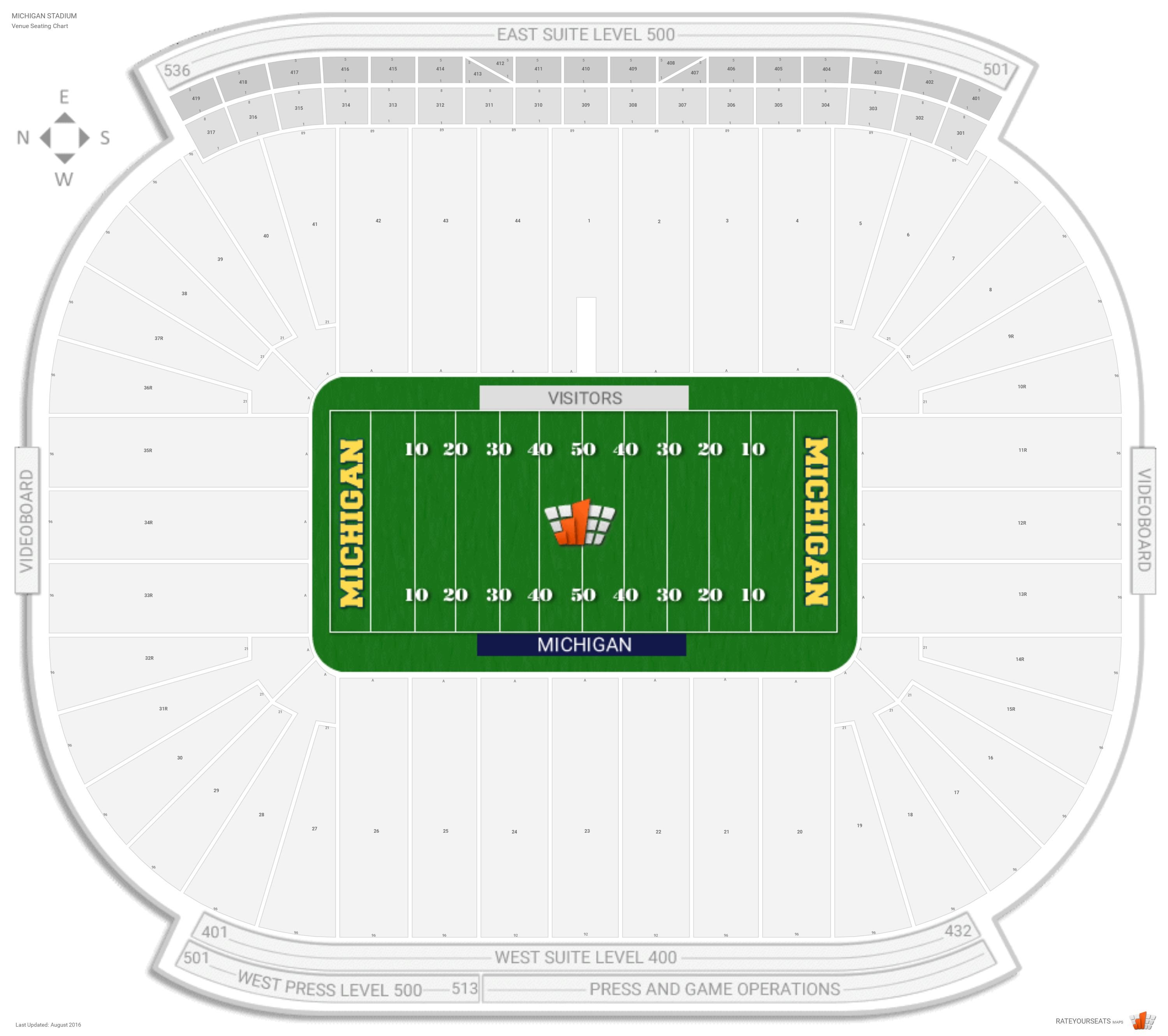 Michigan Seating Chart