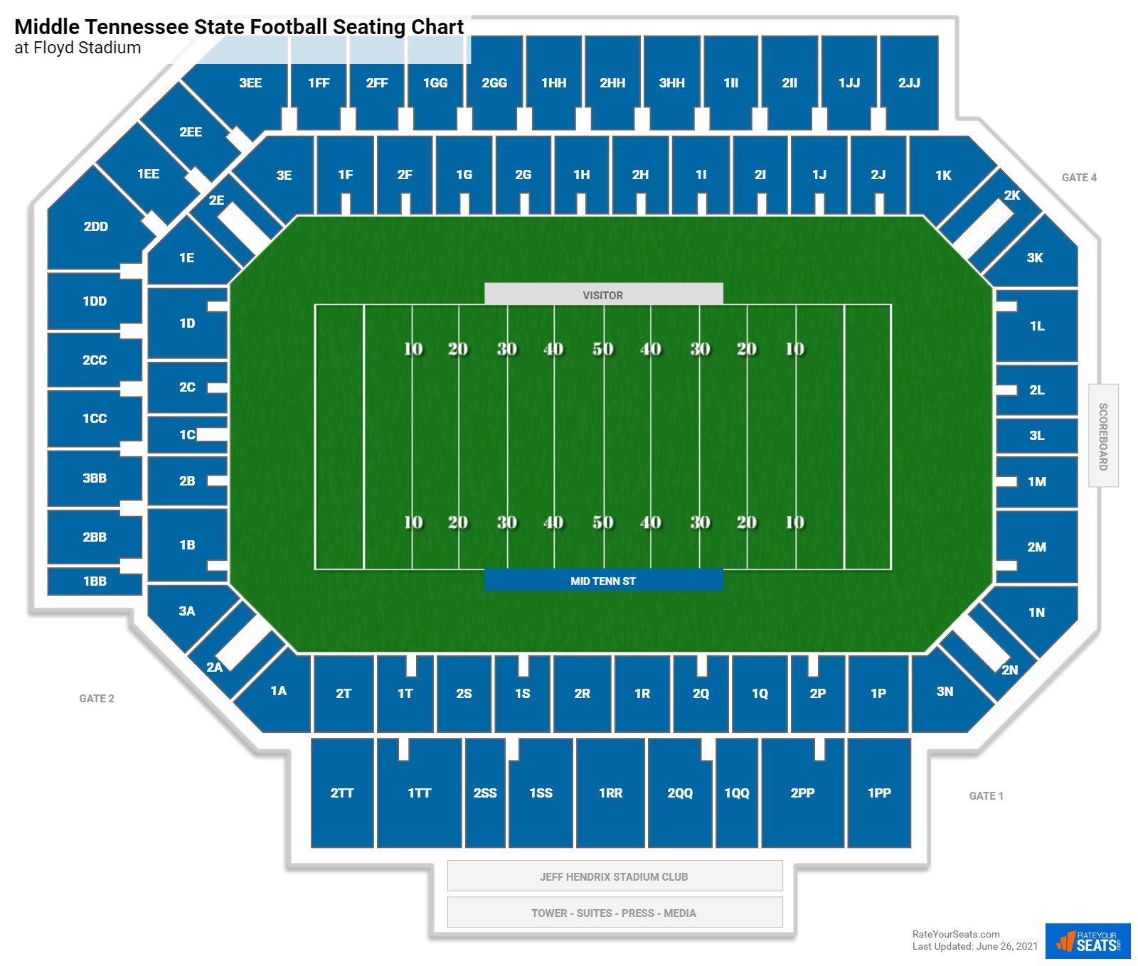 Mtsu Stadium Seating Chart - Old Dominion Monarchs 2014 Football Schedule.