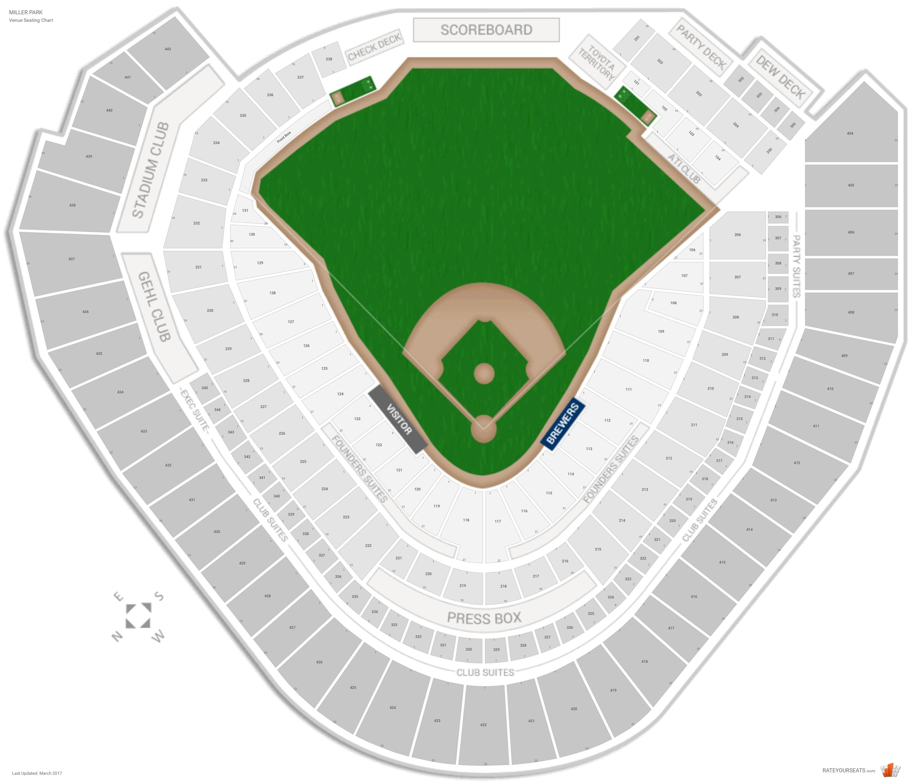 One Direction Miller Park Seating Chart