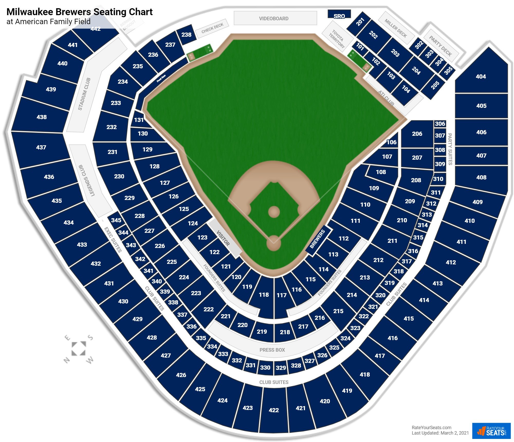 American Family Field Seating Chart