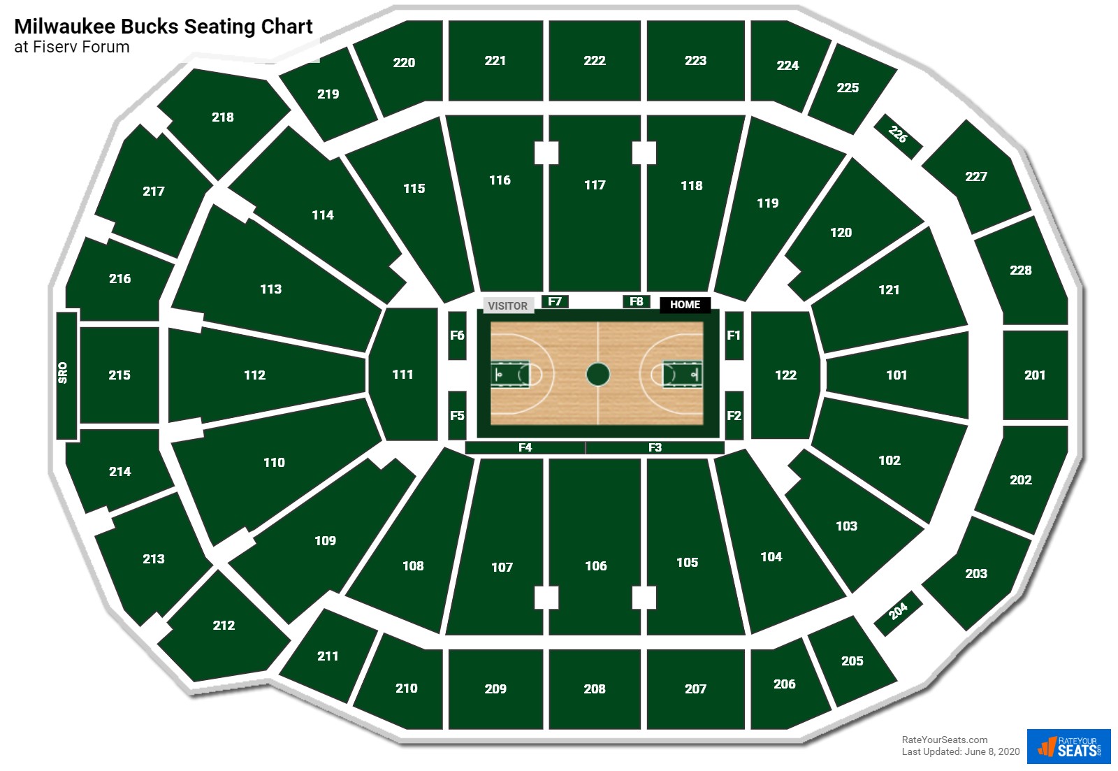 Bucks Marquette Seating Charts At Fiserv Forum RateYourSeats