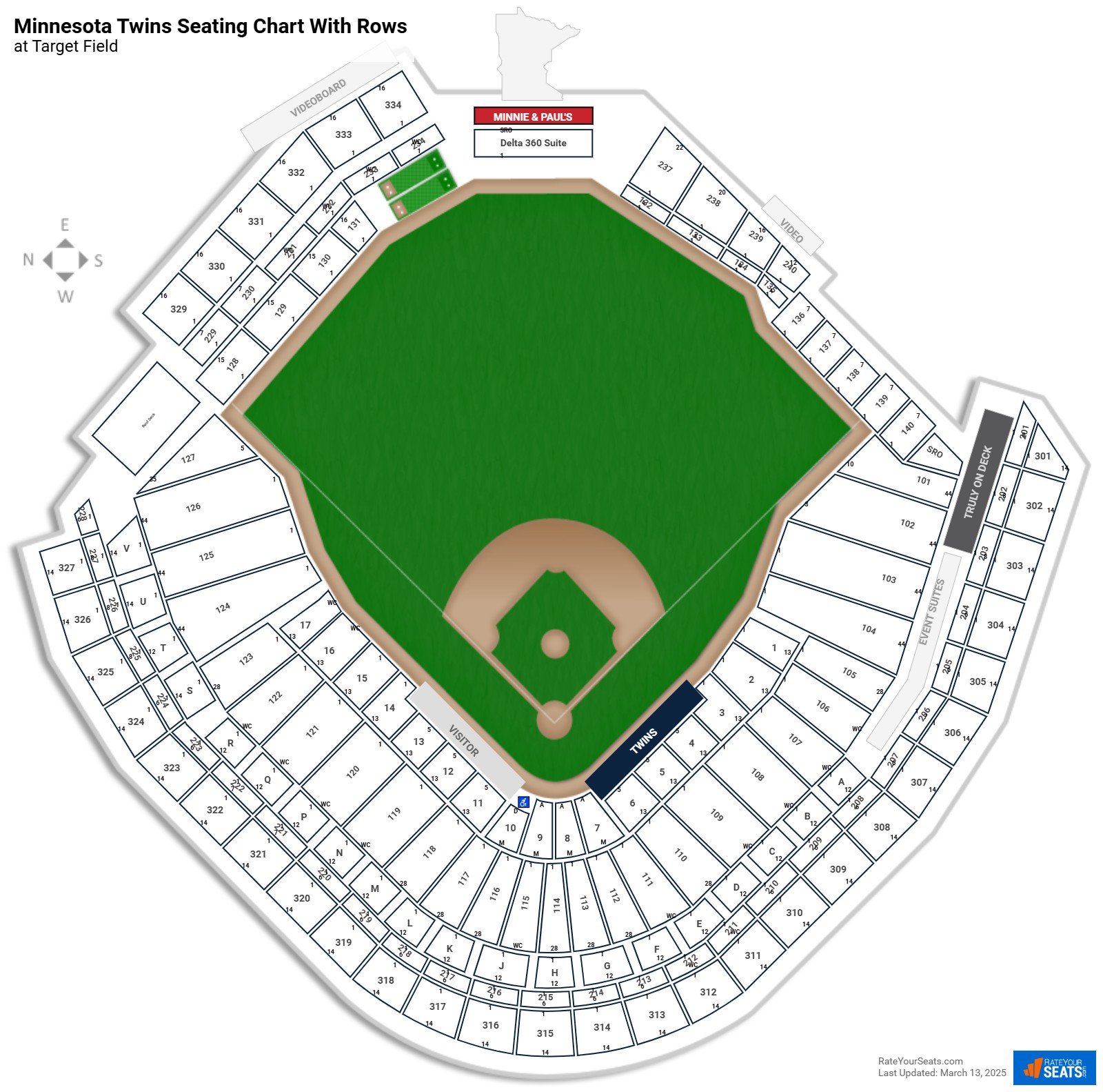 twins stadium seating