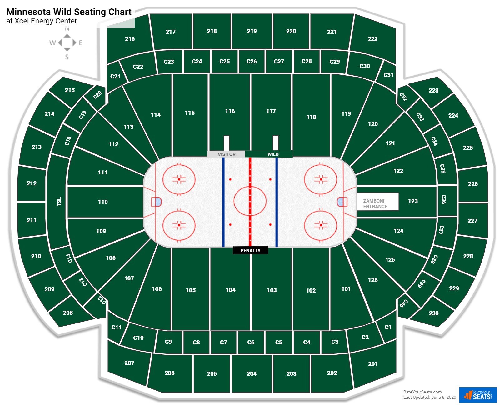 Xcel Energy Center Seating Chart, Xcel Energy Center