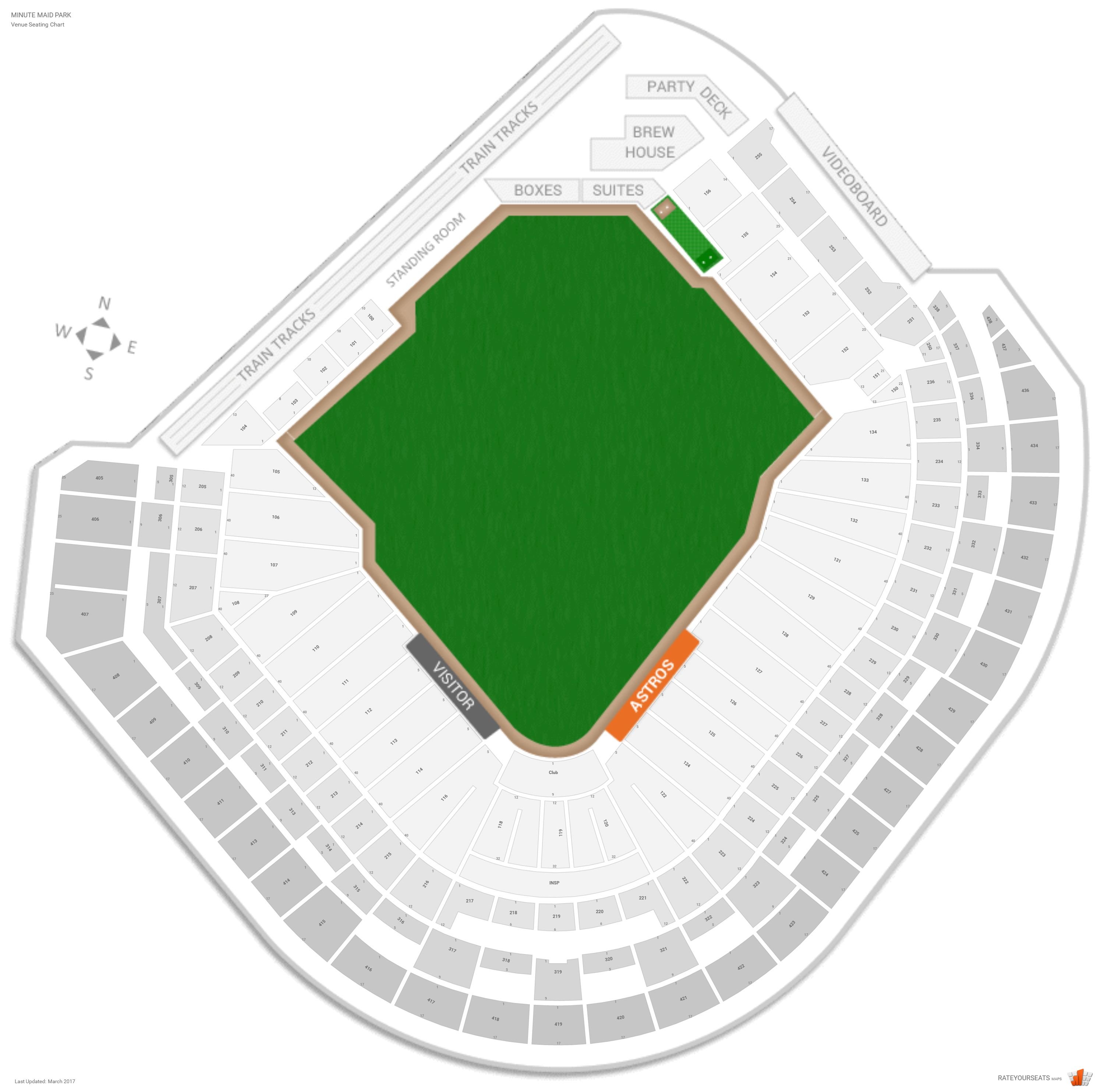Houston Astros Seating Guide - Minute Maid Park ...