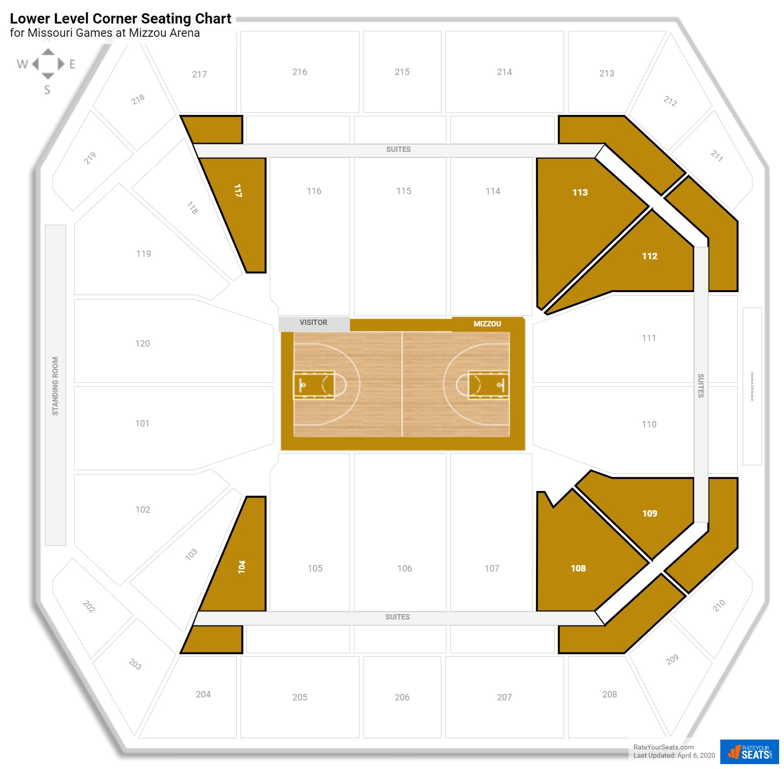 Mizzou Sports Arena Seating Chart