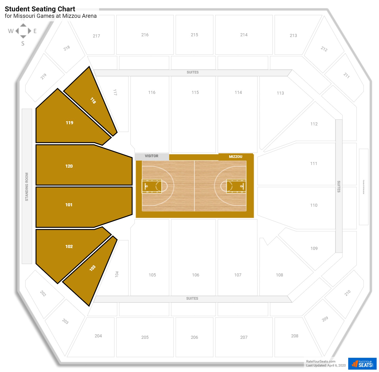 Mizzou Arena Seating Chart With Rows