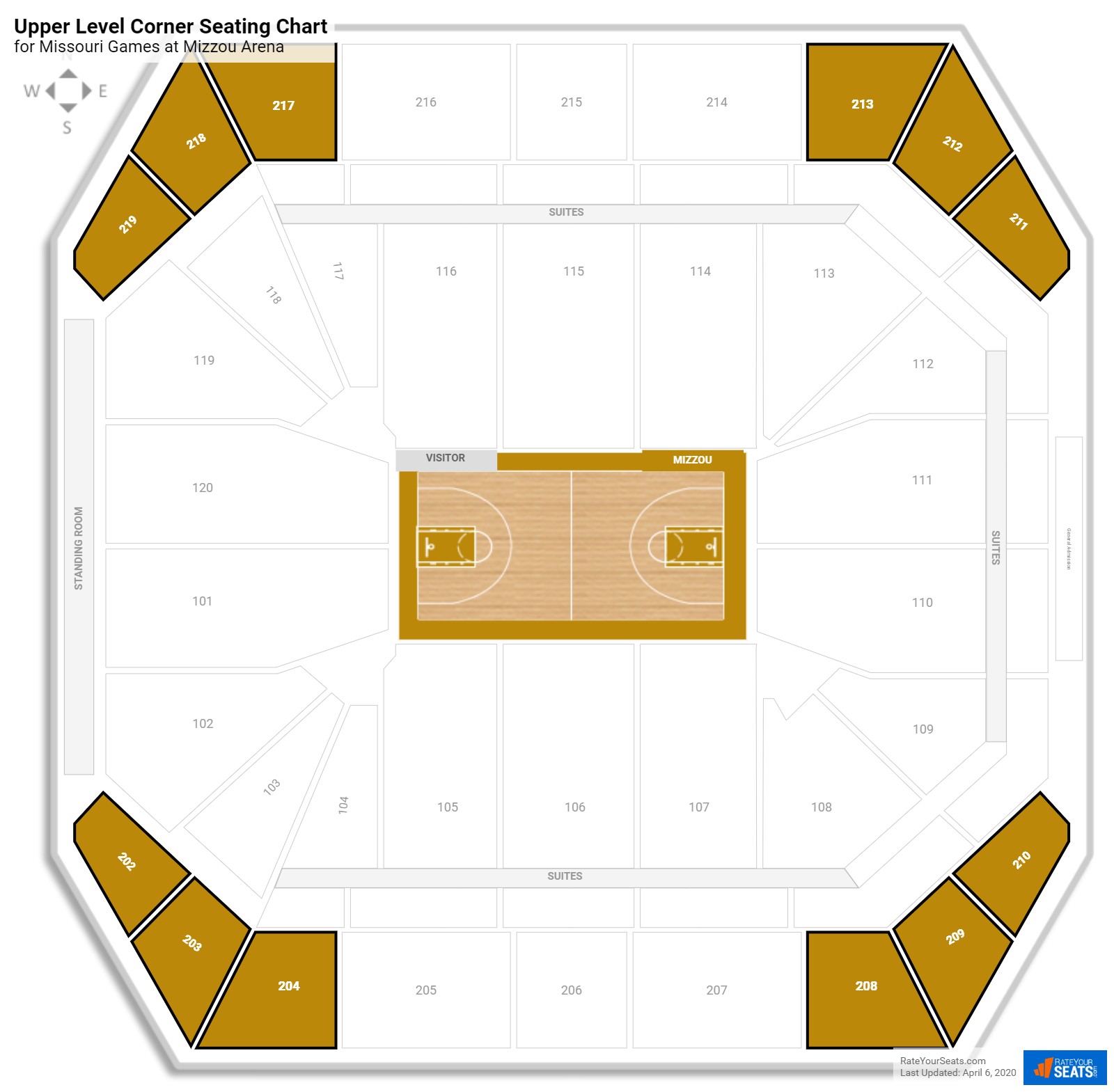 Columbia Arena Seating Chart